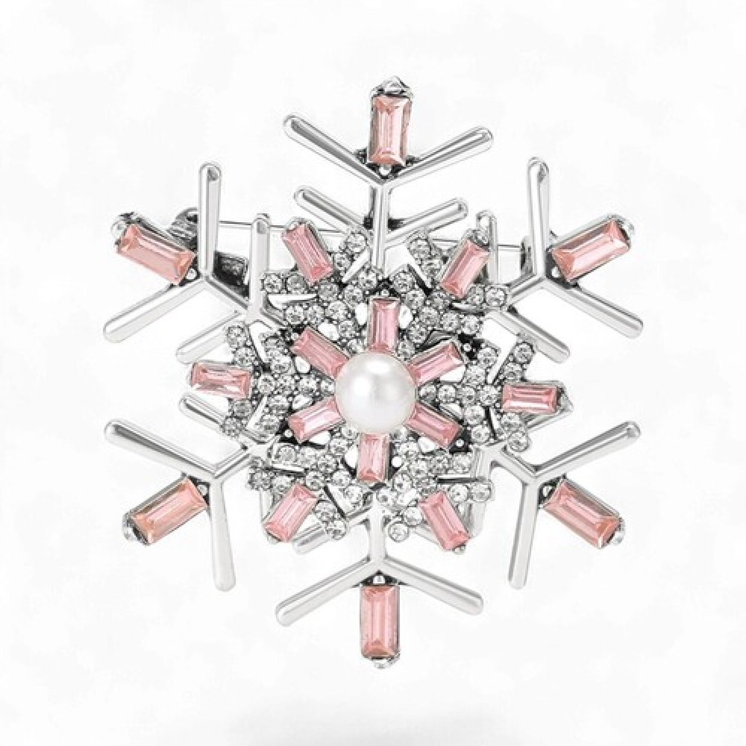 Брош Сніжинка новорічна #3