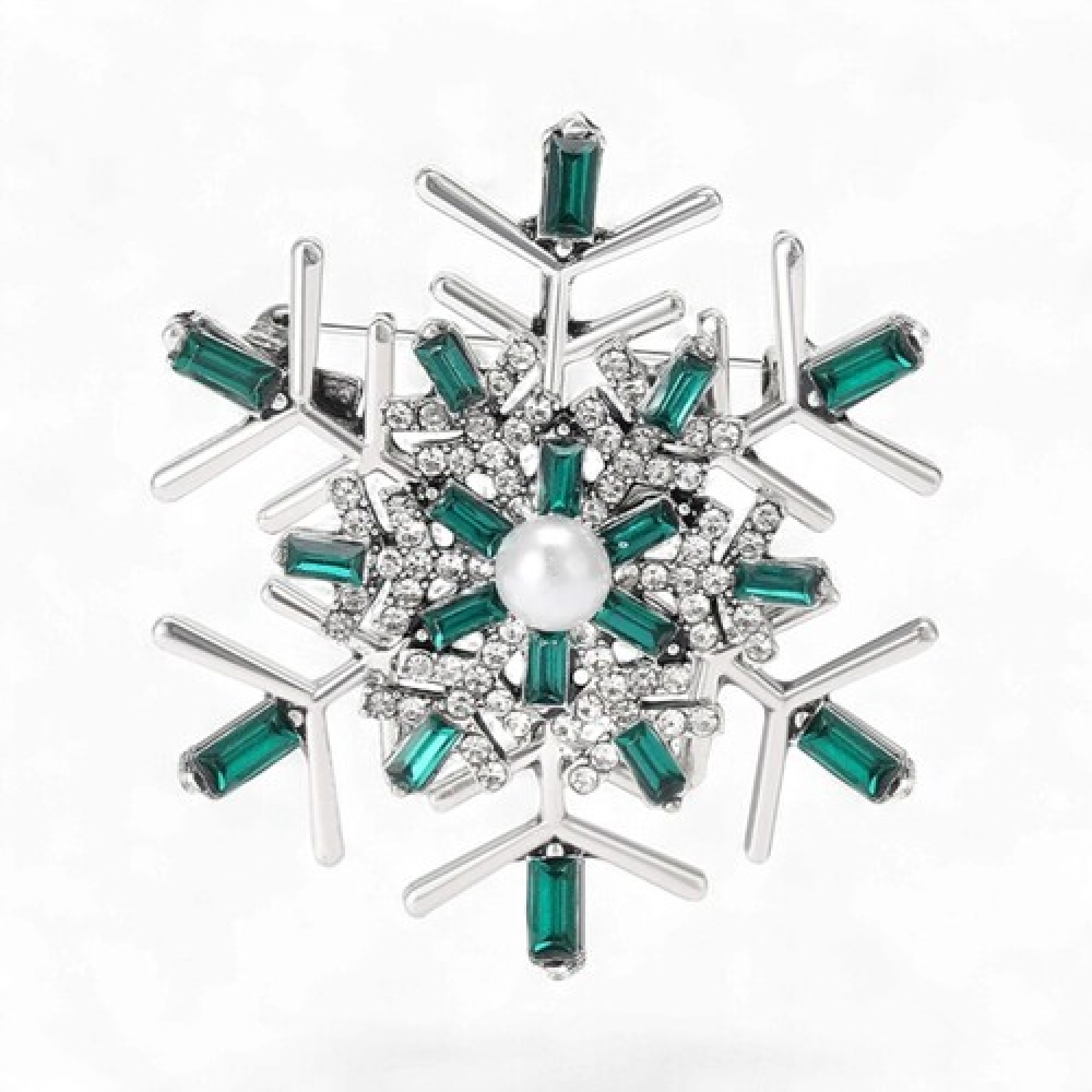 Брош Сніжинка новорічна #2