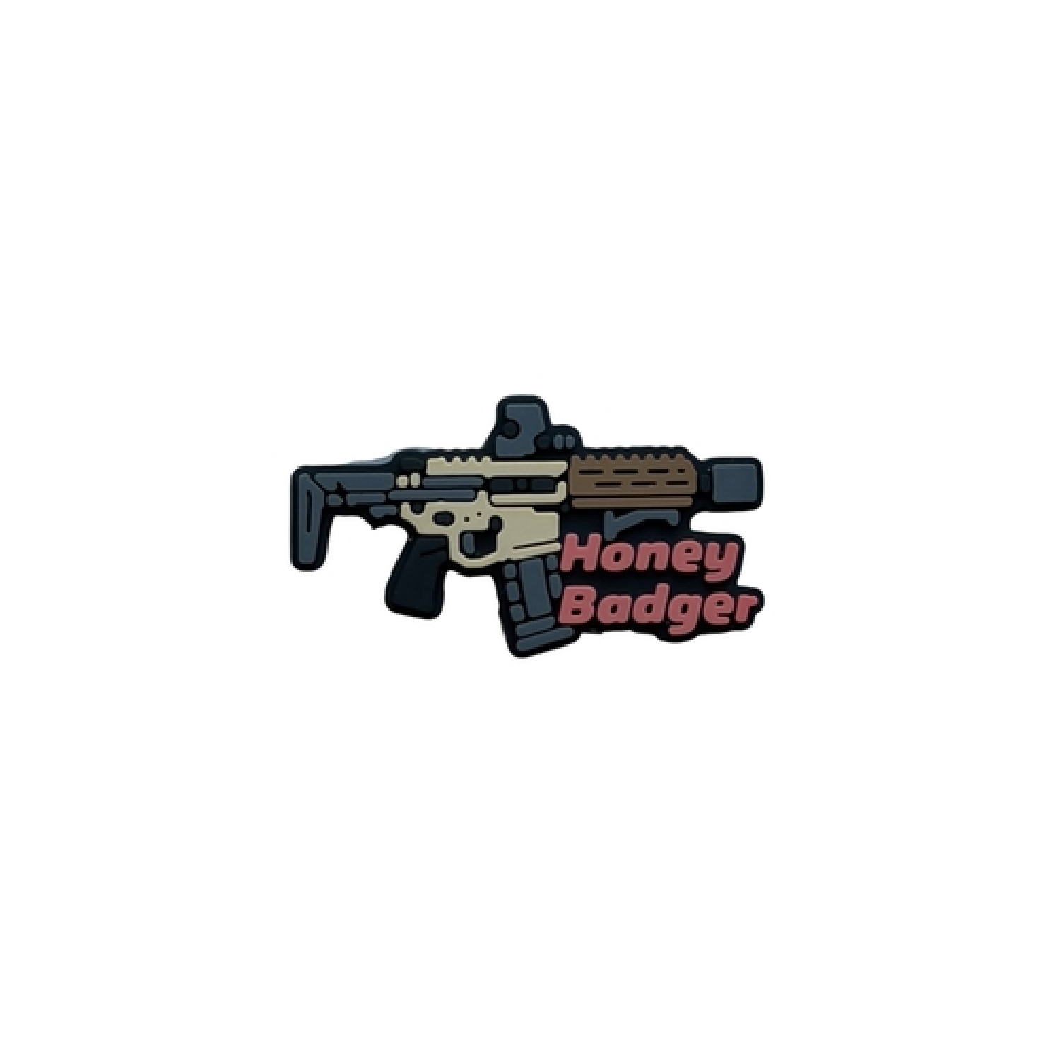 Мини ПВХ патч (шеврон) "Honey Badger"