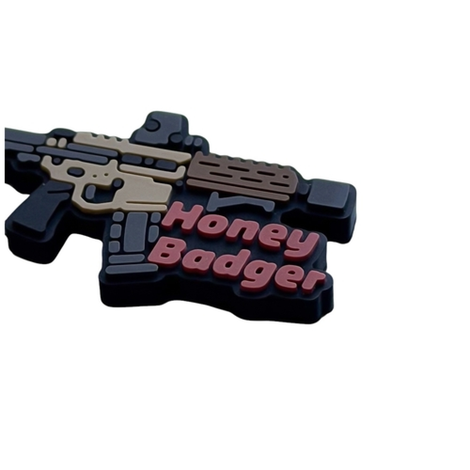 Мини ПВХ патч (шеврон) "Honey Badger"