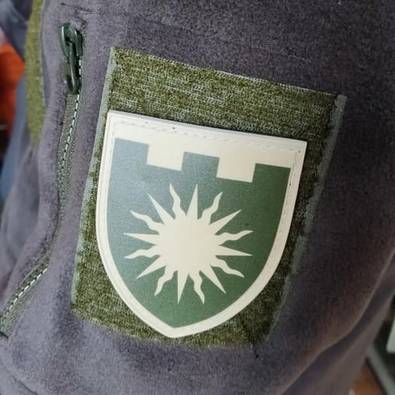 Нашивка ТрО 106 бригади ЗСУ Хмельницький польовий