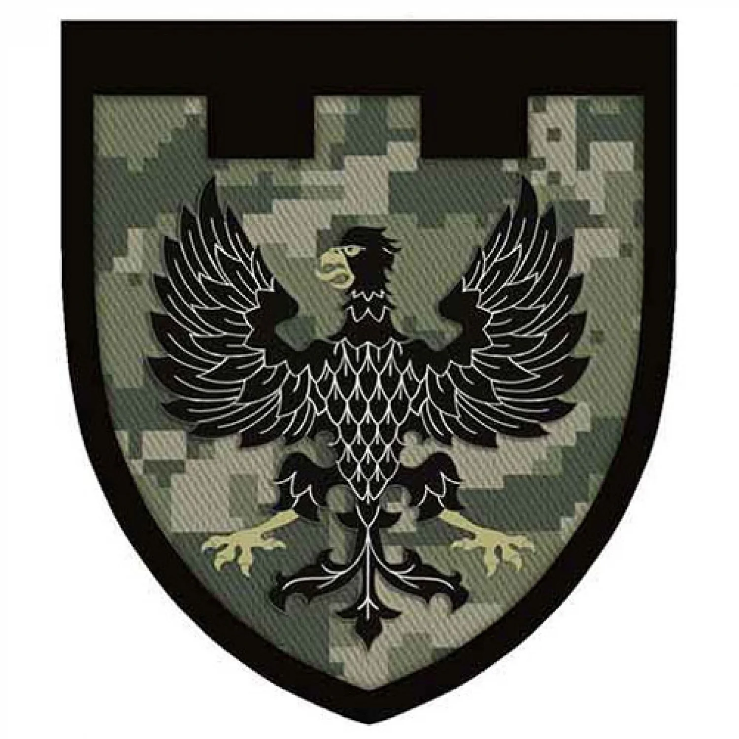 Нашивка ТрО 119 бригади ЗСУ Чернігів польовий піксель