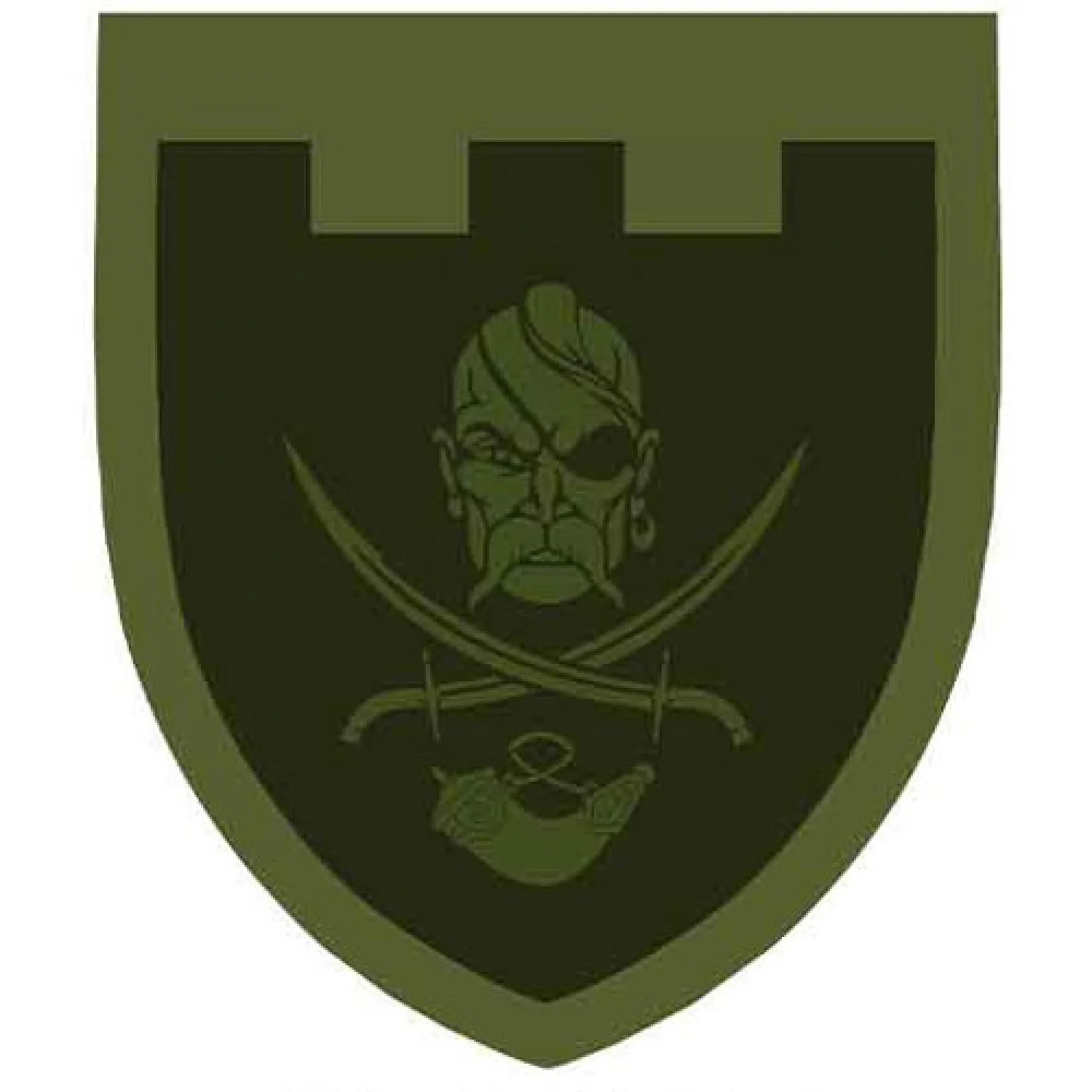 Нашивка ТрО 129 бригады ВСУ полевой