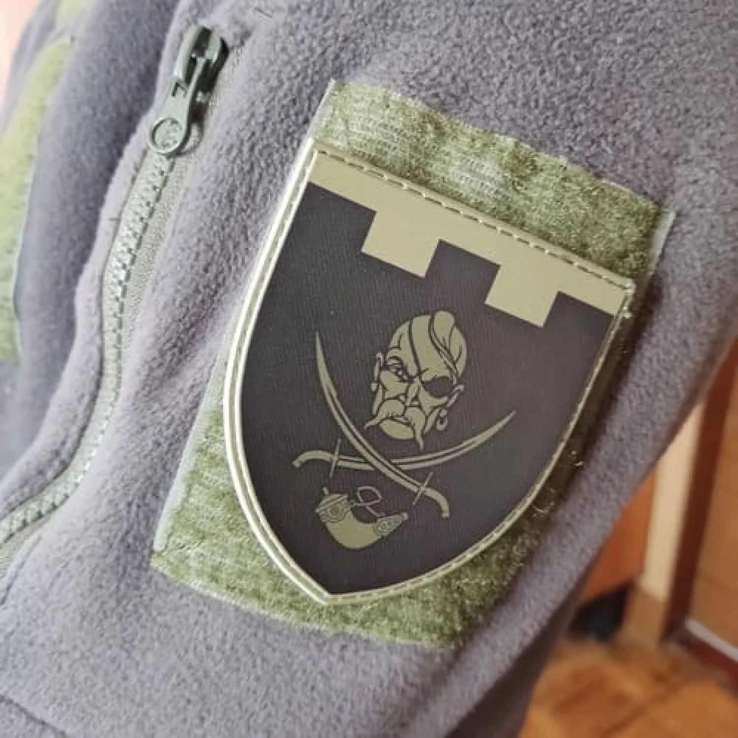 Нашивка ТрО 129 бригады ВСУ полевой