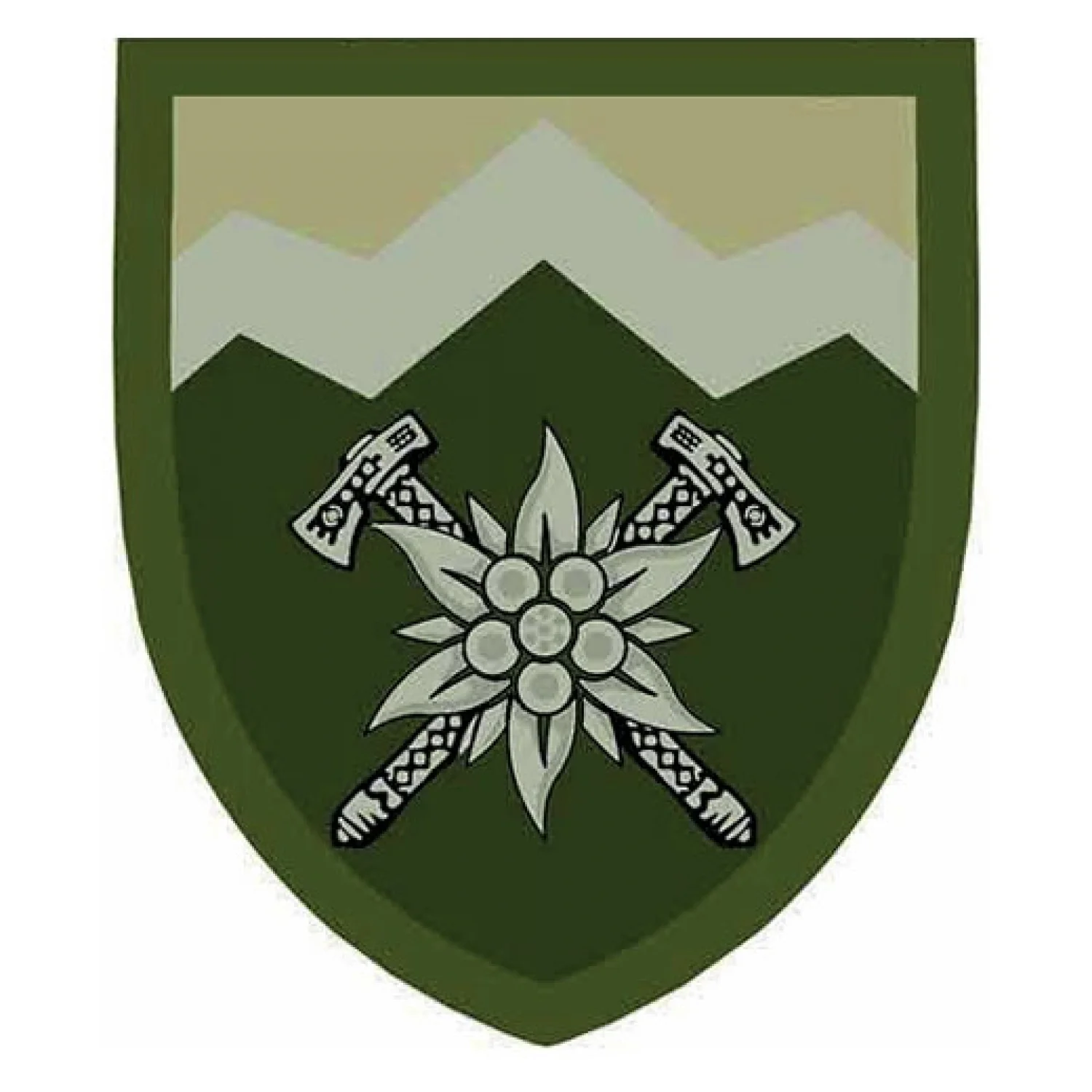 Нашивка ВСУ 10 отдельная горно-штурмовая бригада ОК Запад полевой