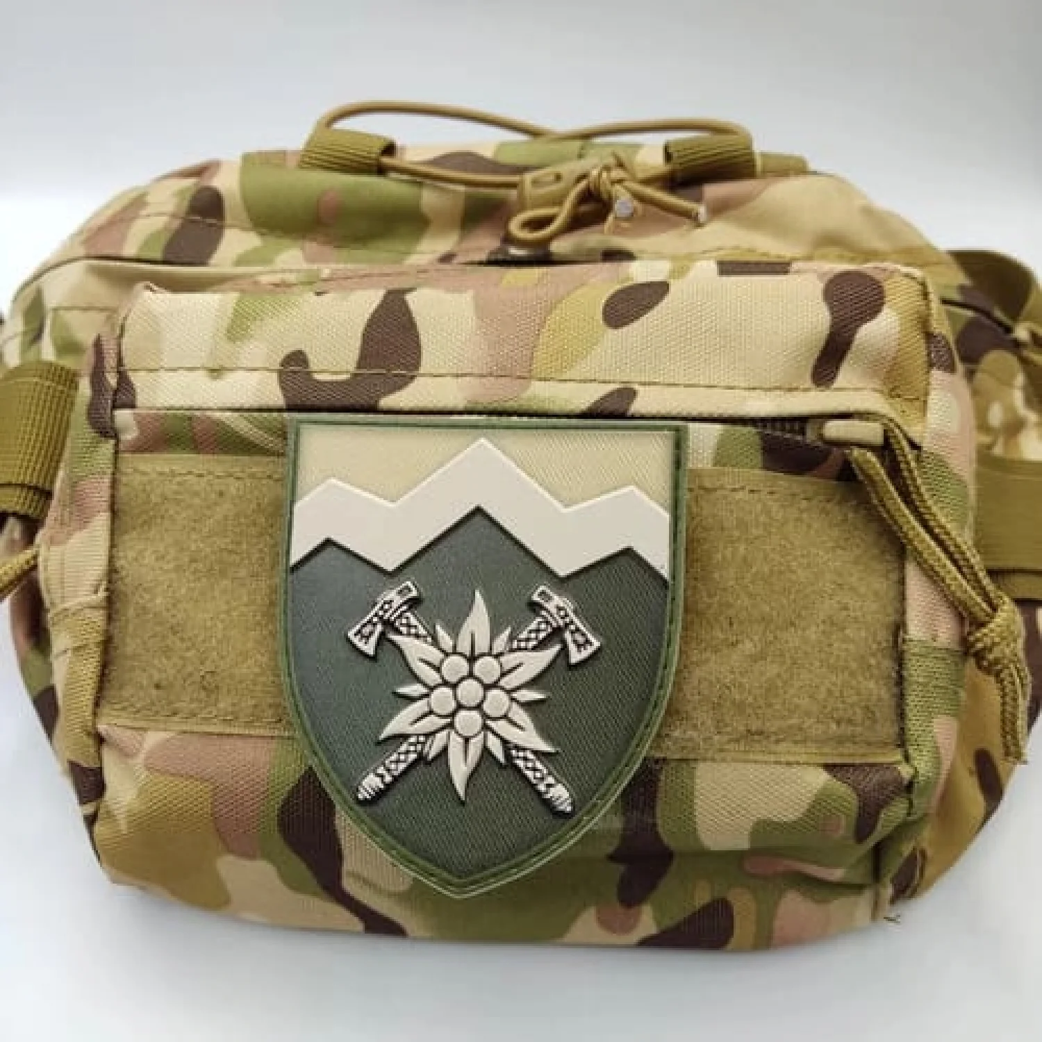 Нашивка ВСУ 10 отдельная горно-штурмовая бригада ОК Запад полевой