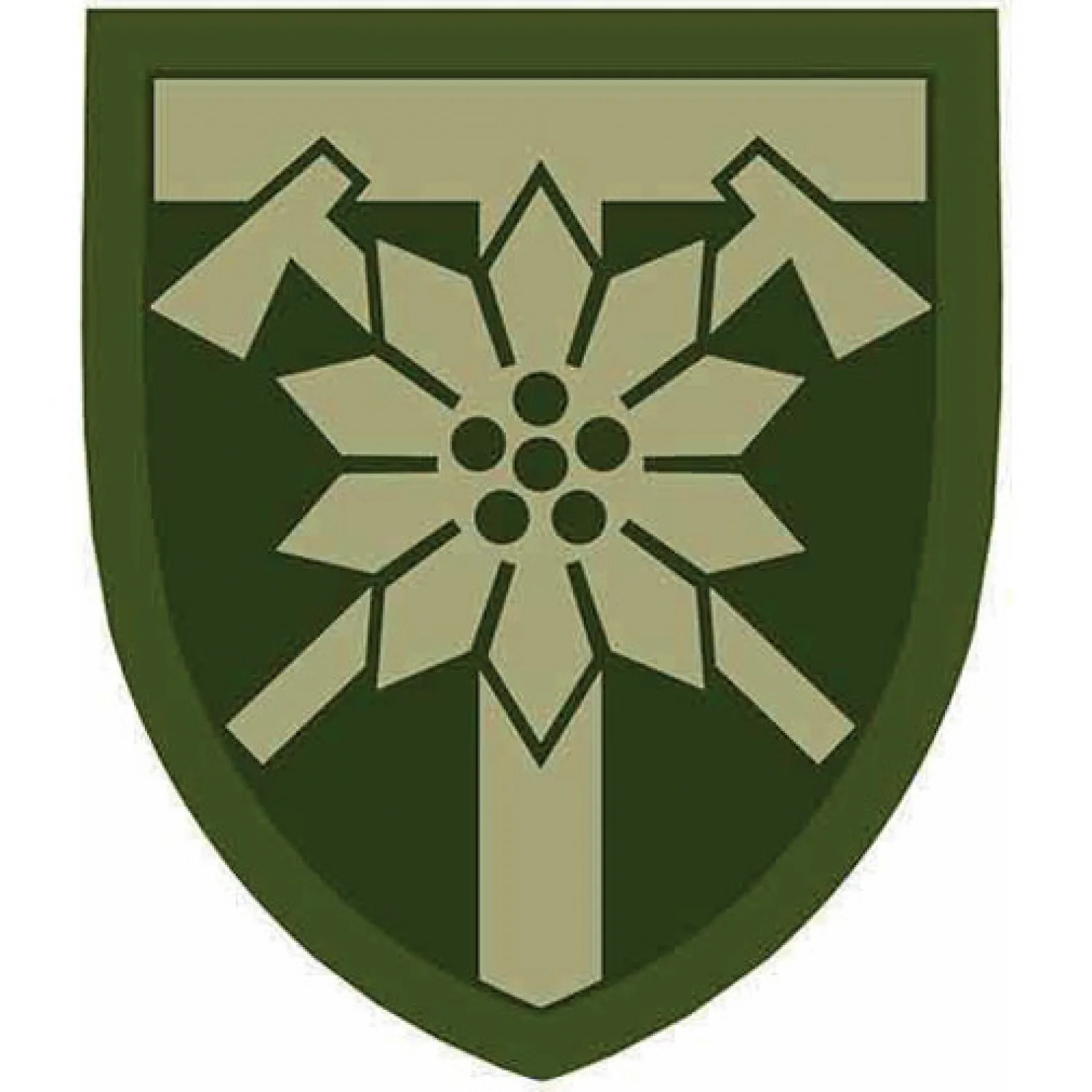 Нашивка ВСУ 128 отдельная горно-штурмовая Закарпатская бригада ОК Запад полевой