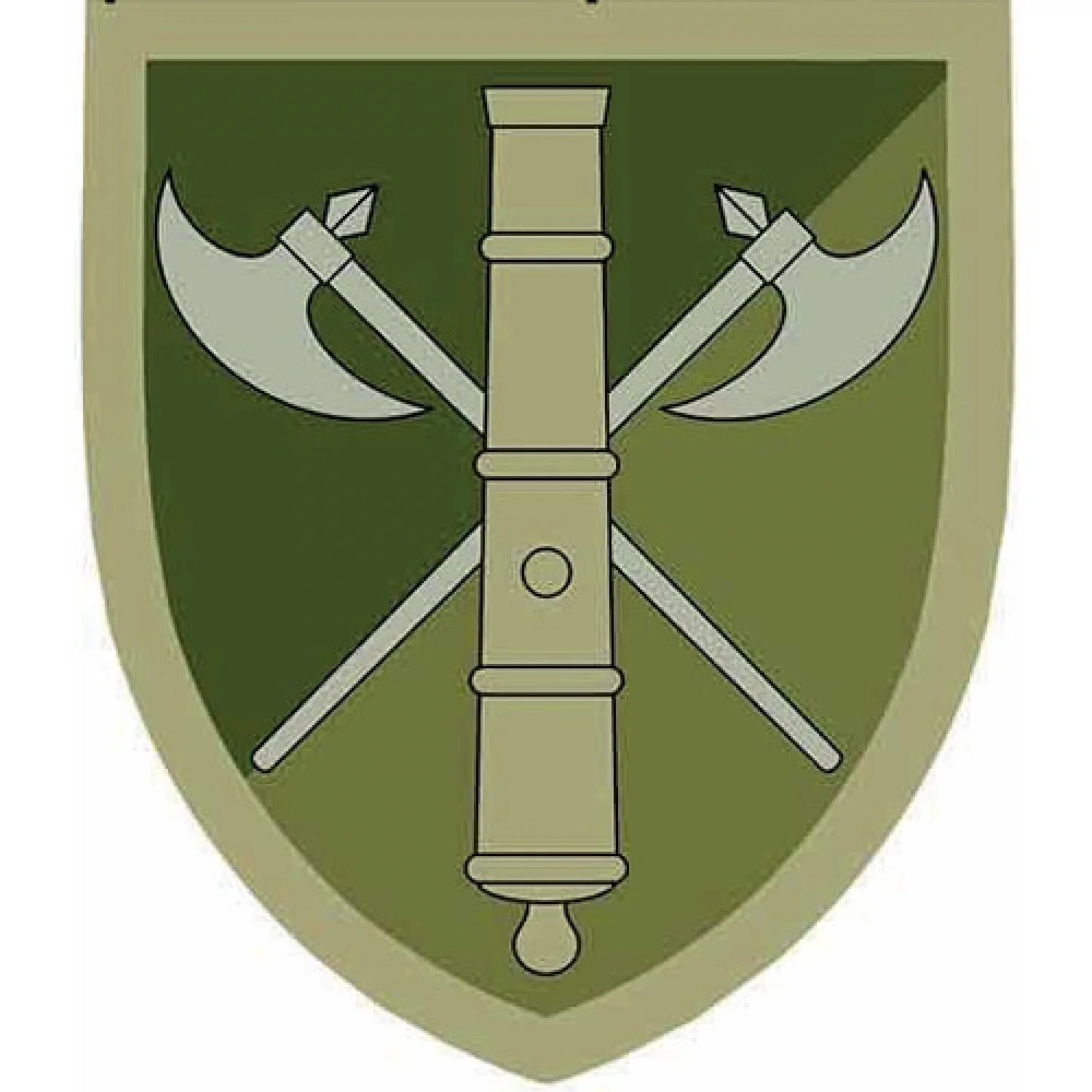 Нашивка ВСУ 26 отдельная артиллерийская бригада ОК Север полевой