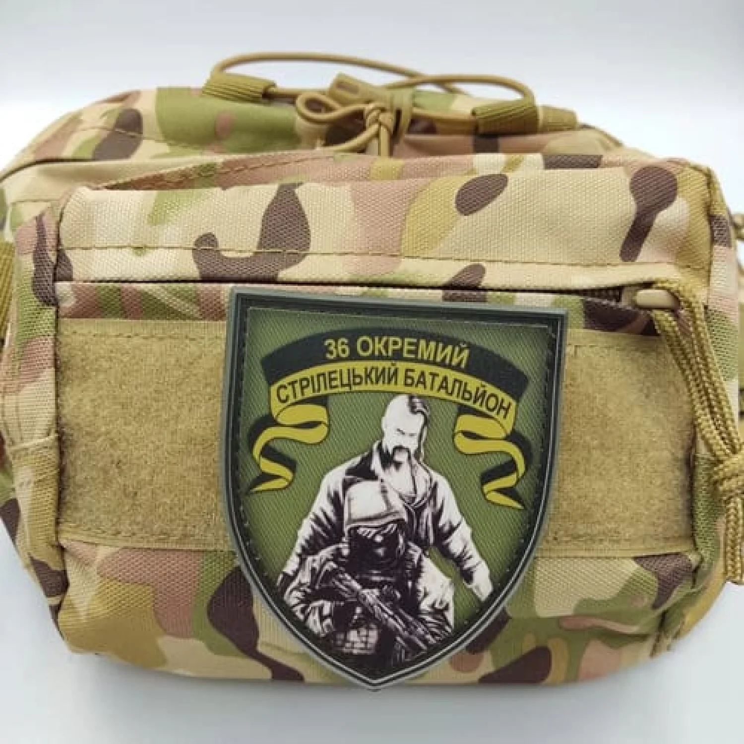 Нашивка ЗСУ 36 окремий стрілецький батальйон олива