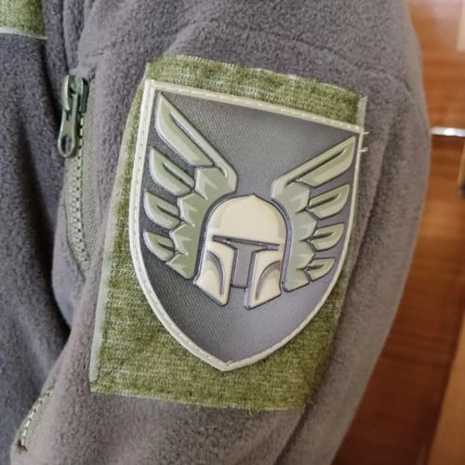 Нашивка ЗСУ 46 окрема аеромобільна бригада олива