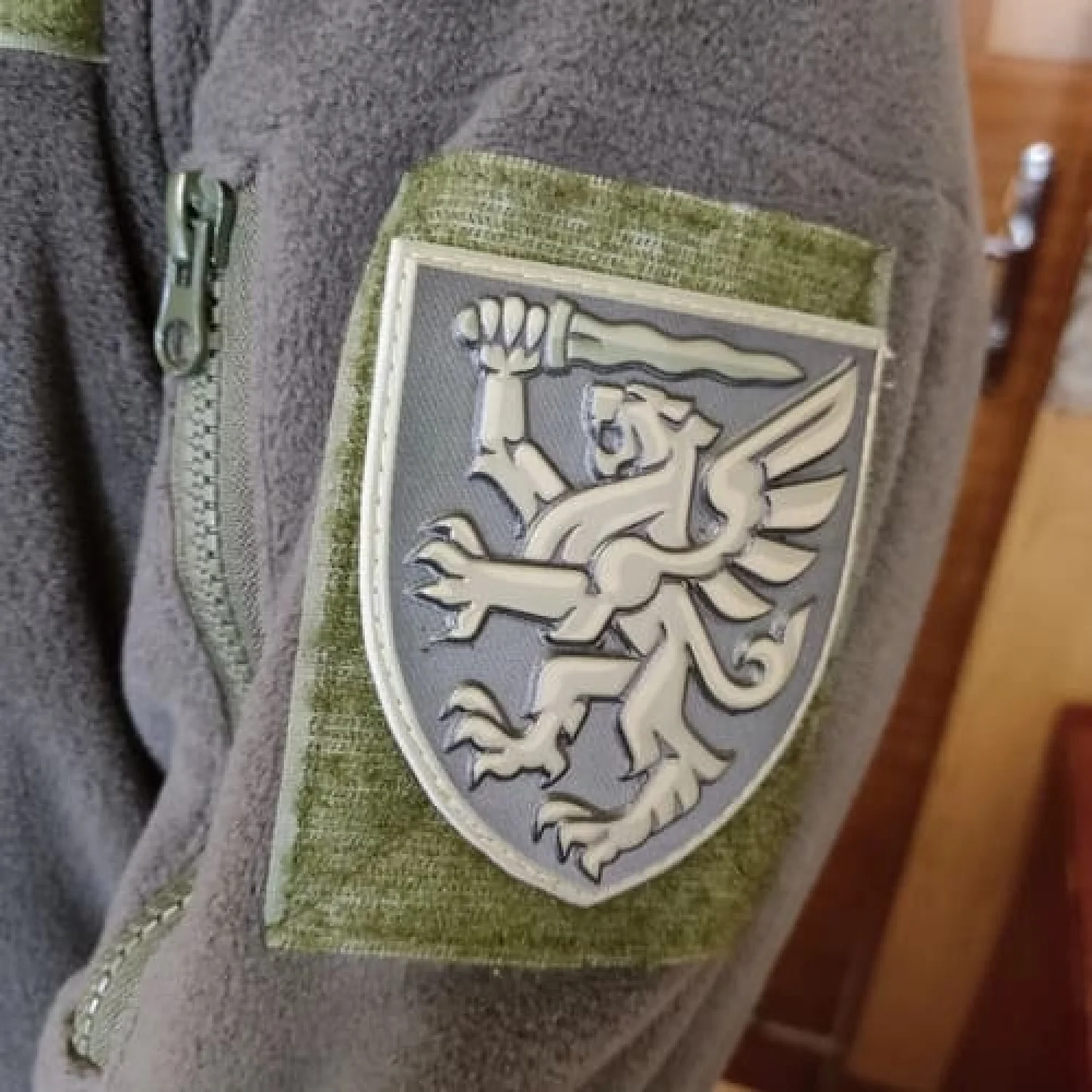 Нашивка ЗСУ 80 ОДШБр олива