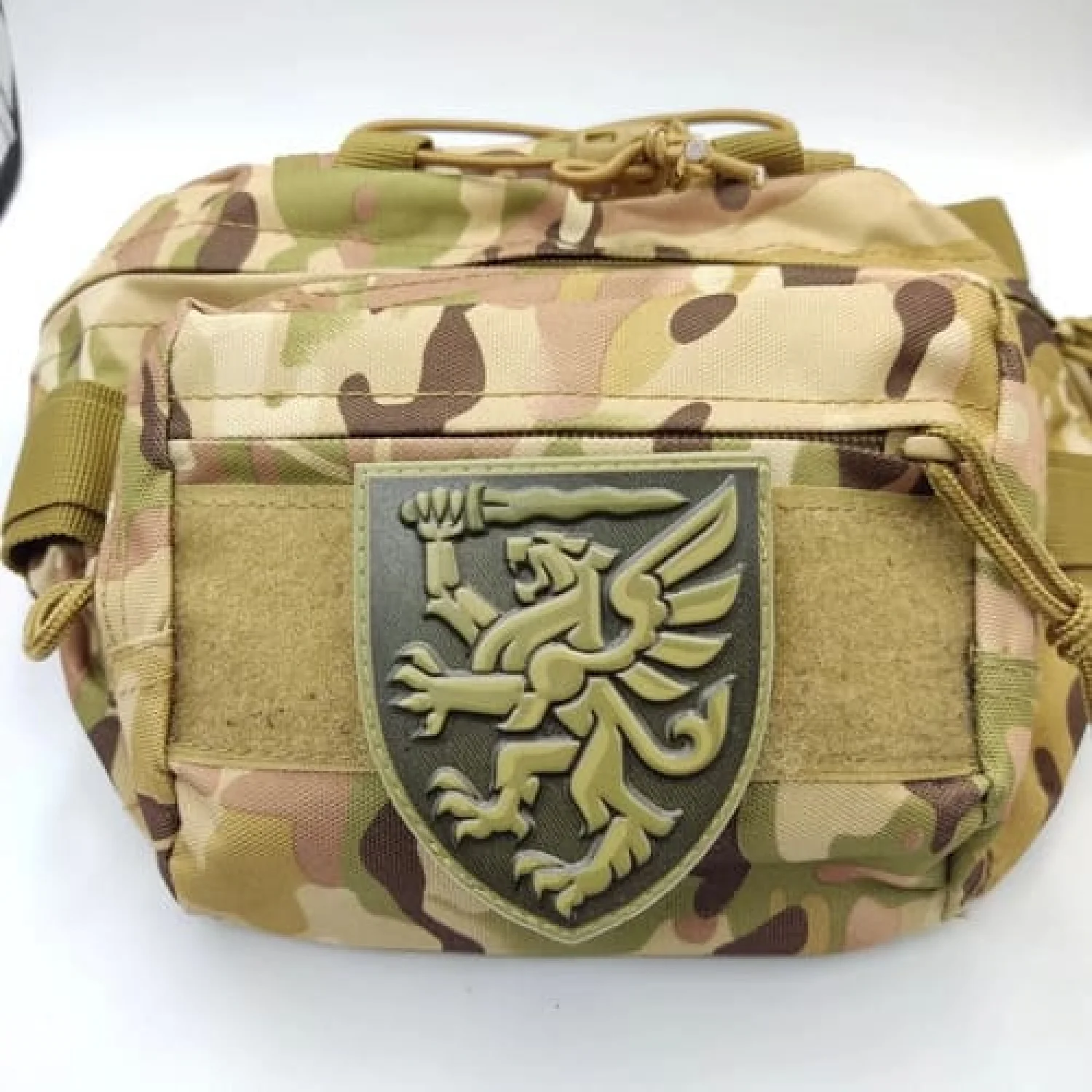 Нашивка ЗСУ 80 ОДШБр олива