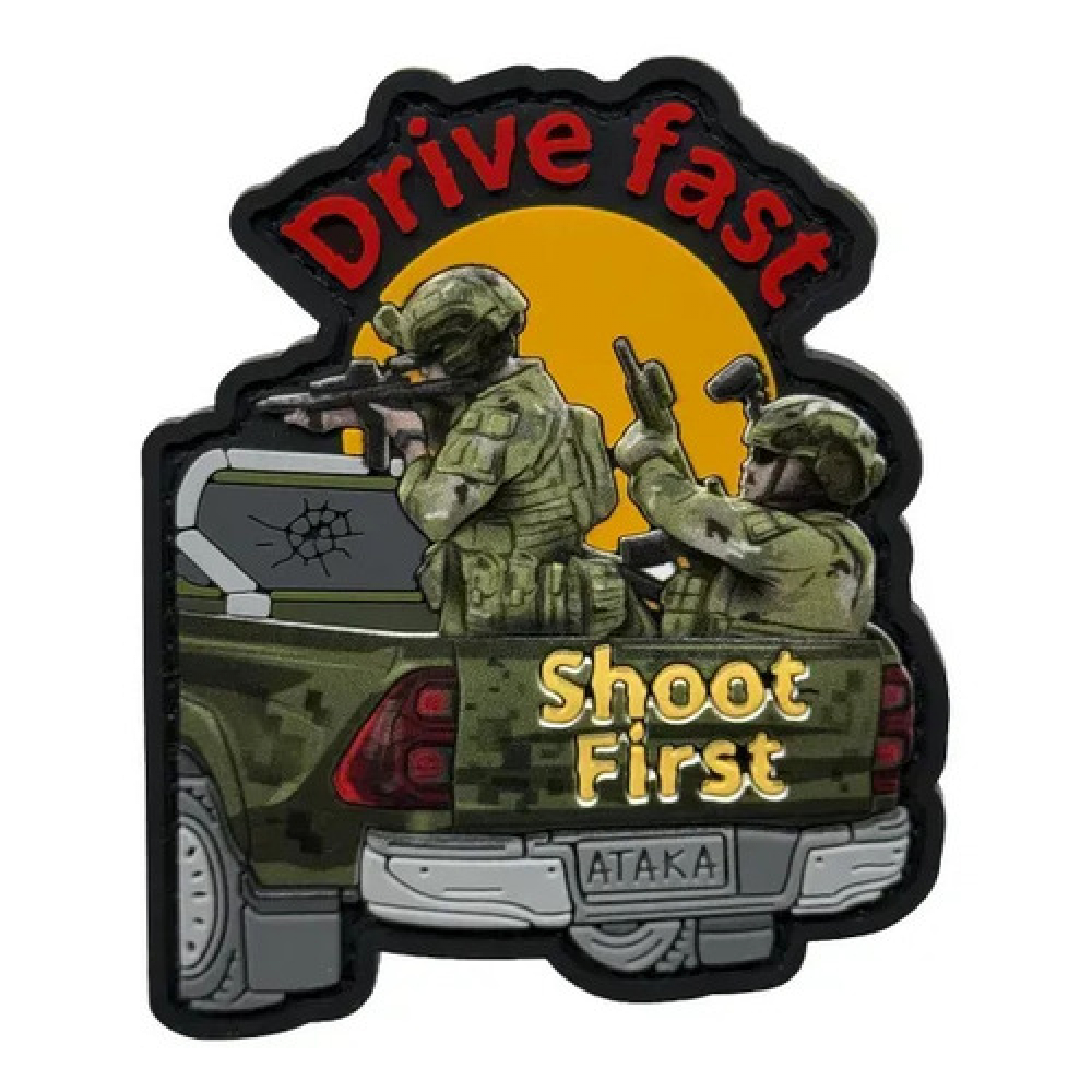 ПВХ патч "DRIVE FAST"
