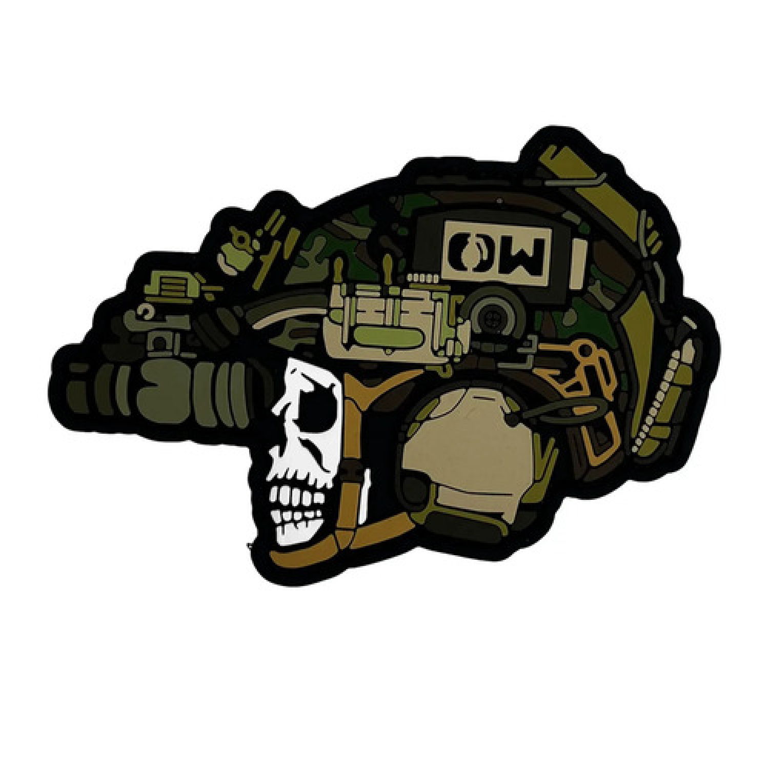 ПВХ патч "Череп OW"