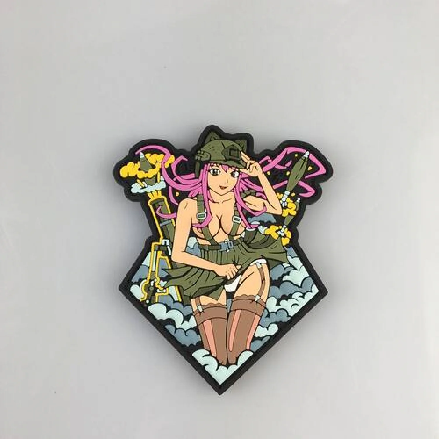 Патч/Шеврон Anime Girl Рожева