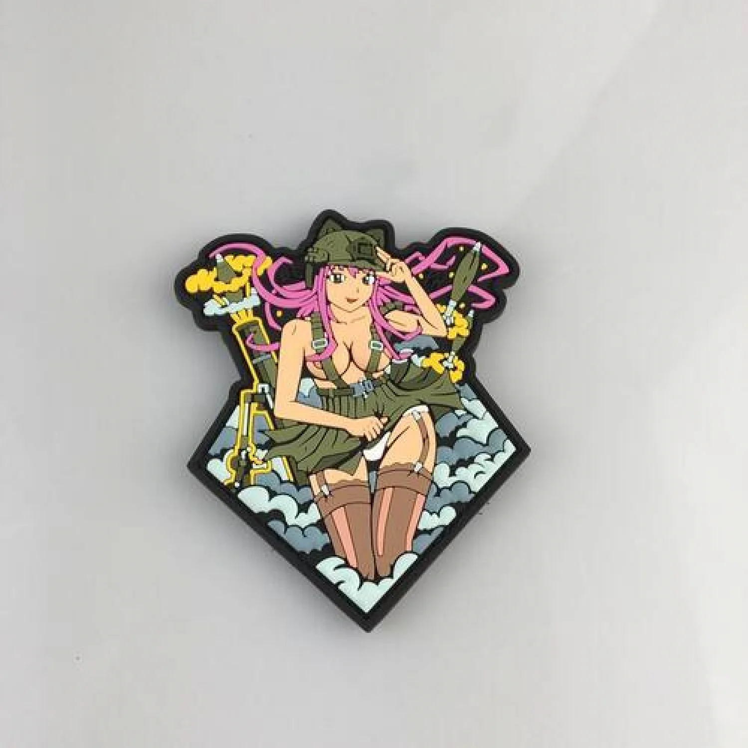 Патч/Шеврон Anime Girl Рожева