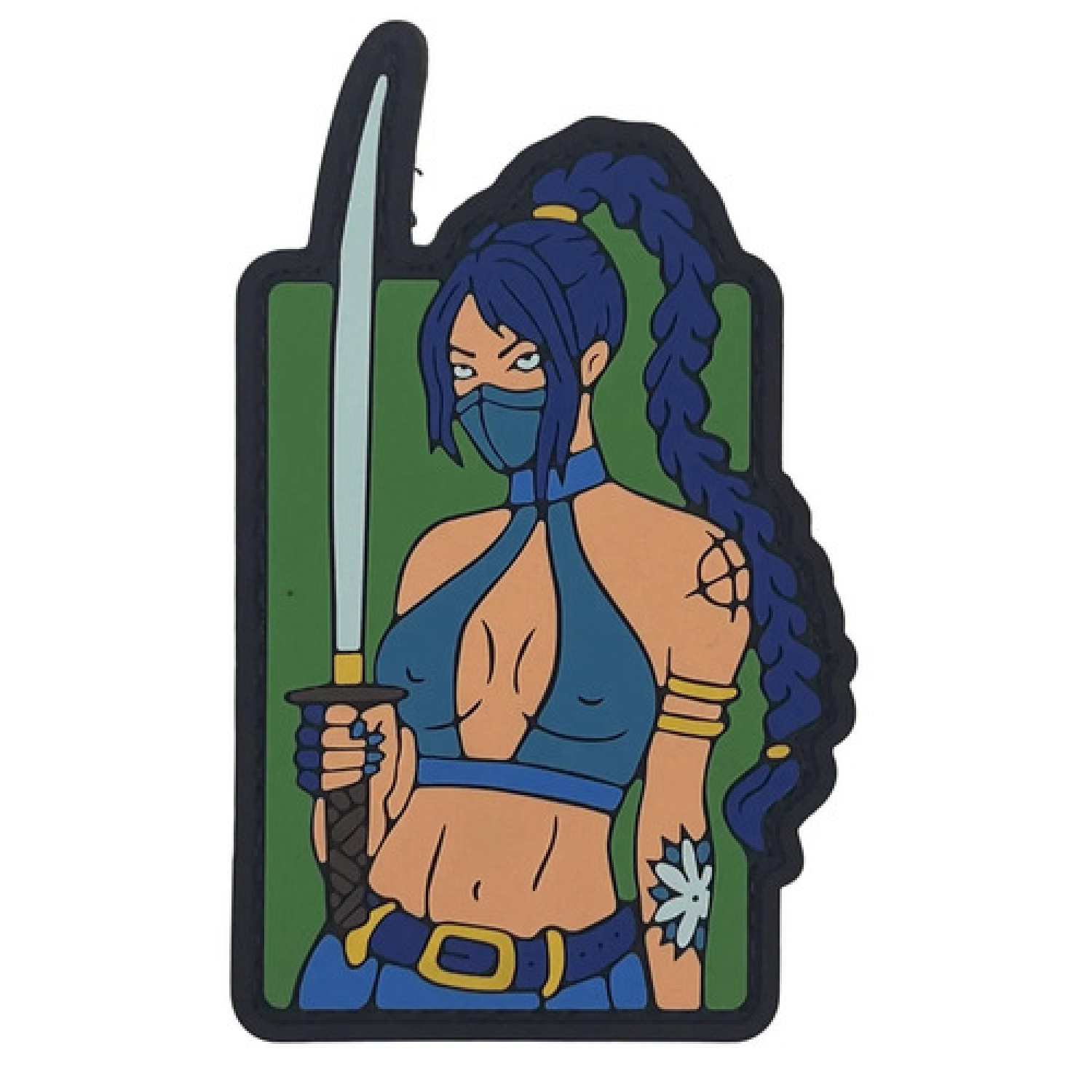 ПВХ Патч "Tactical Girl" Green