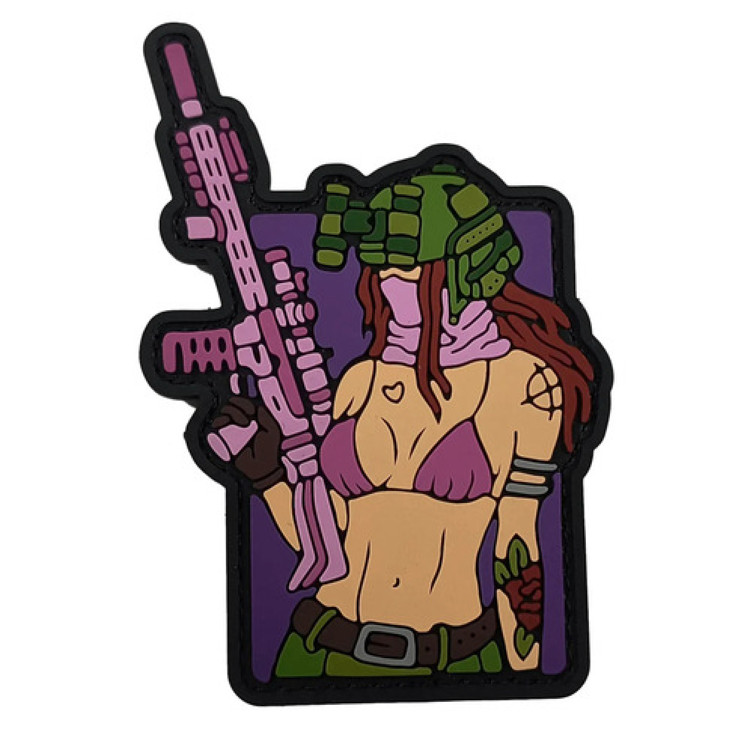 ПВХ Патч "Tactical Girl" Pink