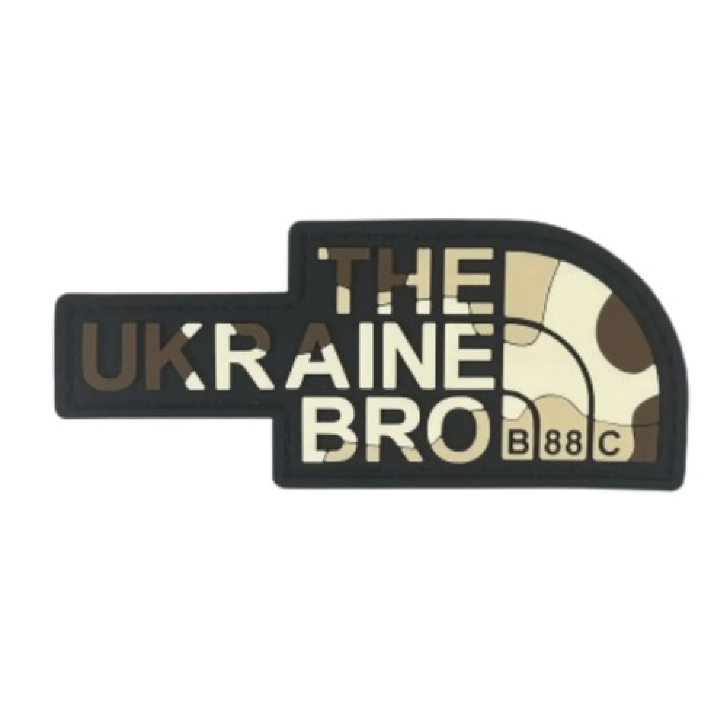 ПВХ патч "THE UKRAINE BRO" woodland desert