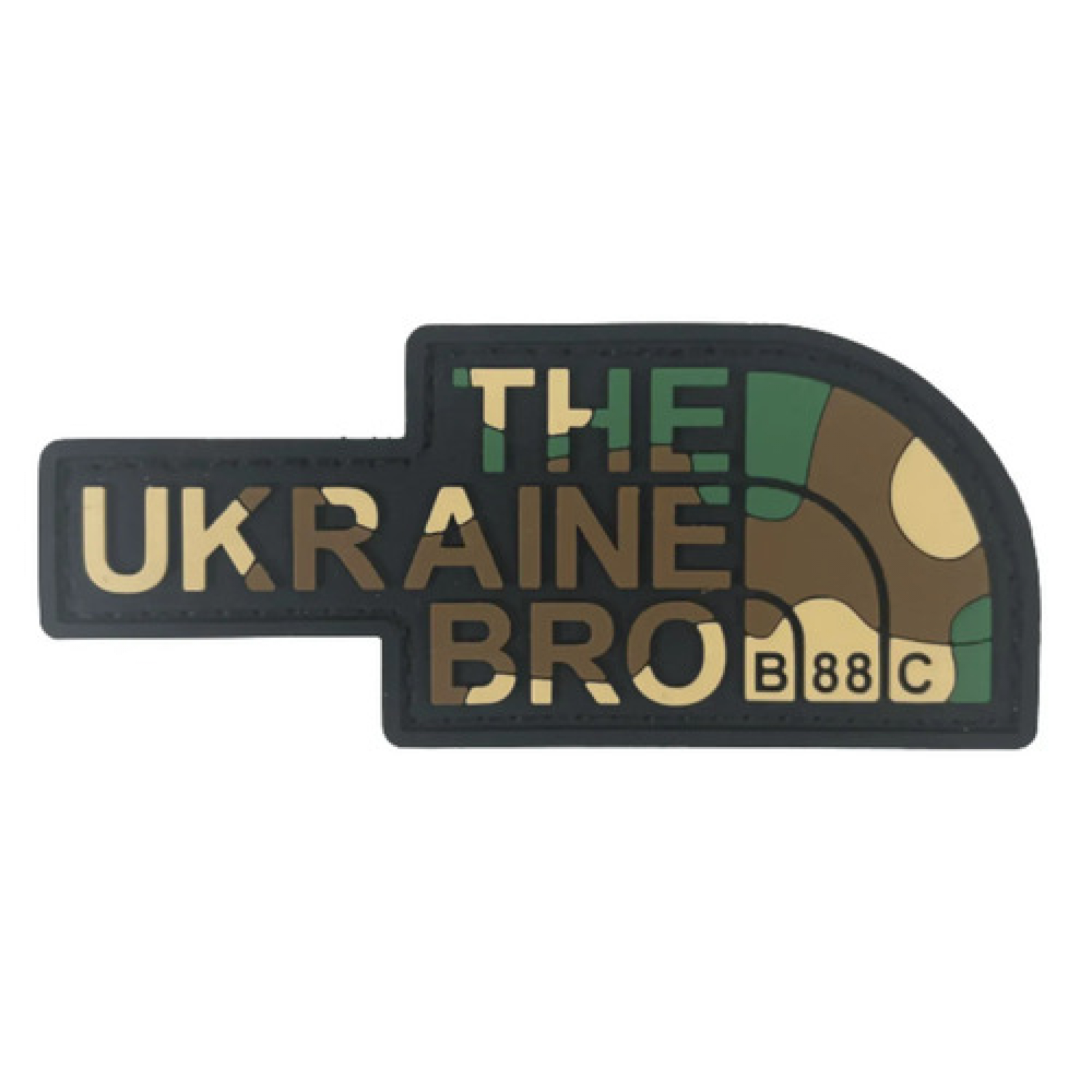 ПВХ патч "THE UKRAINE BRO" woodland
