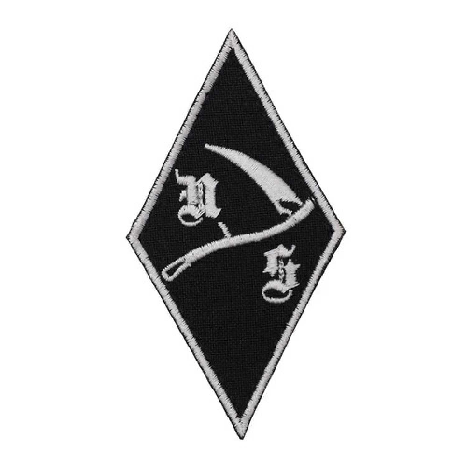 Вишитий патч "White Scythe"