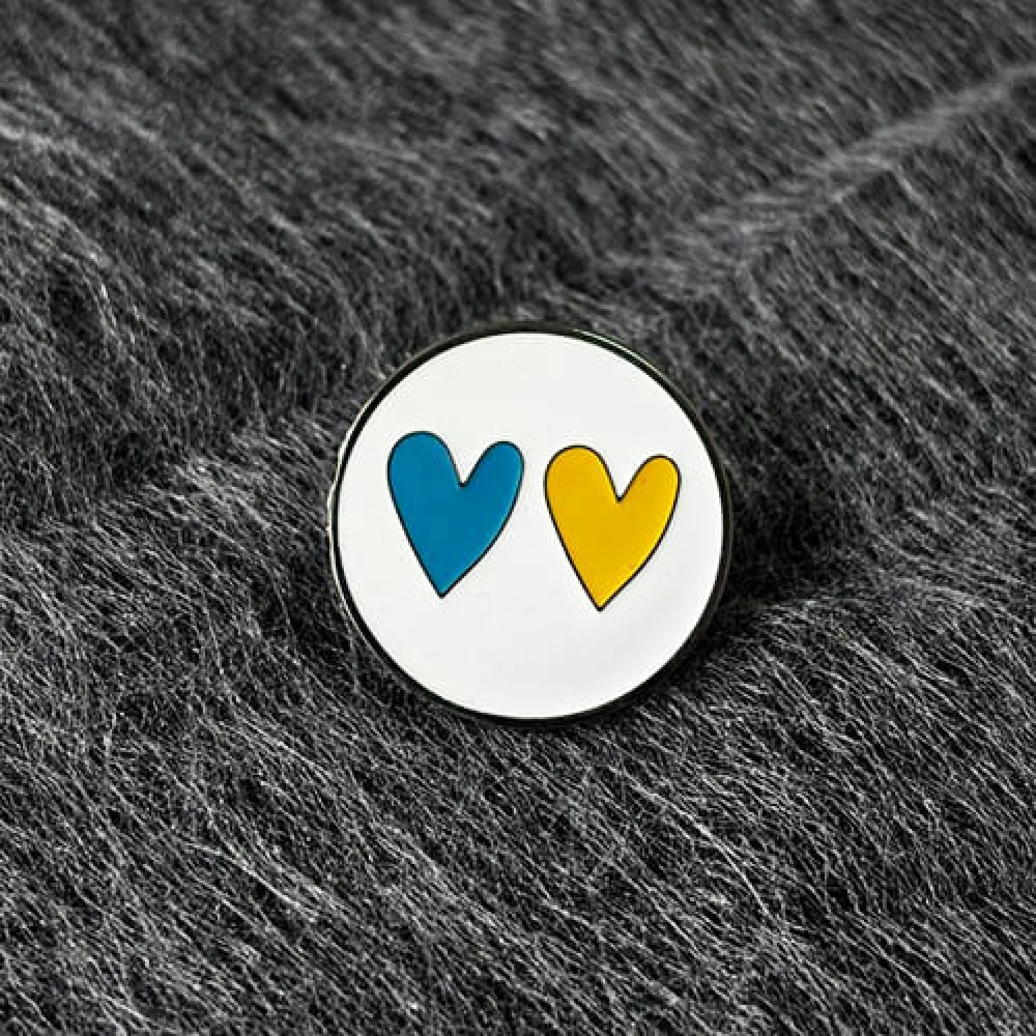 Значок Сердце в патриотических цветах