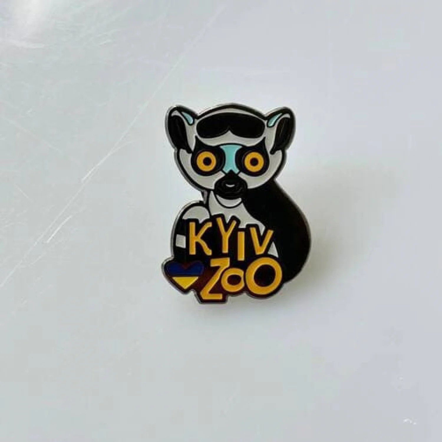 Значок Котячий Лємур КиївЗОО