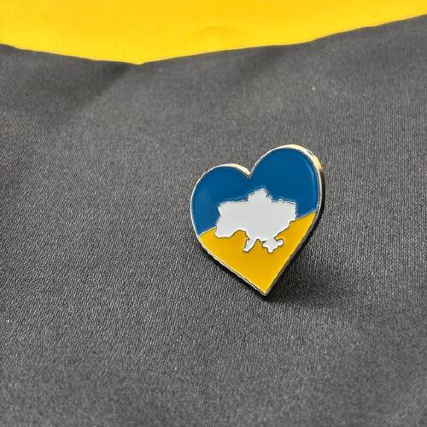 Значок Сердце карта Украины