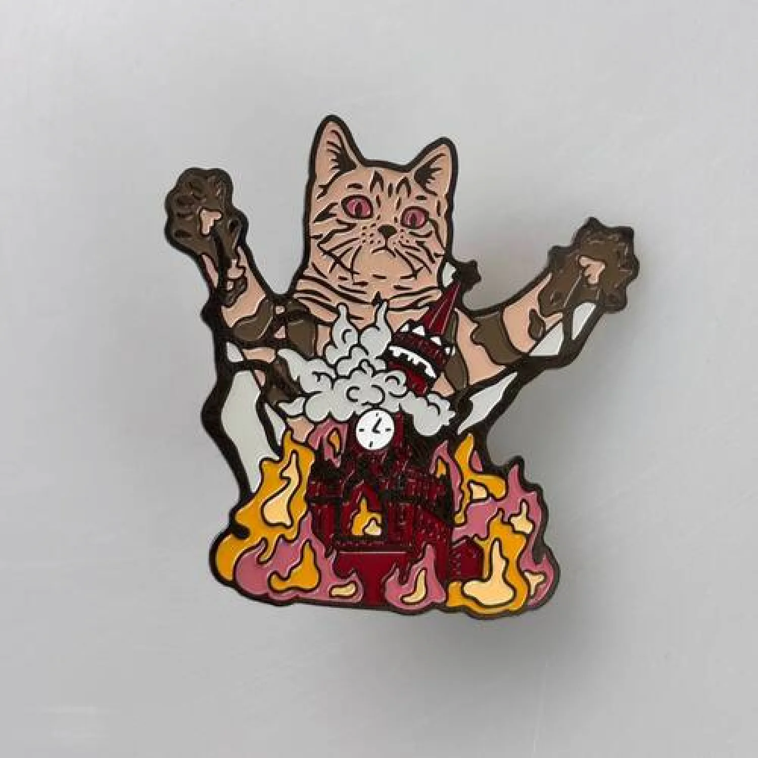 Значок Кот ебашит москву