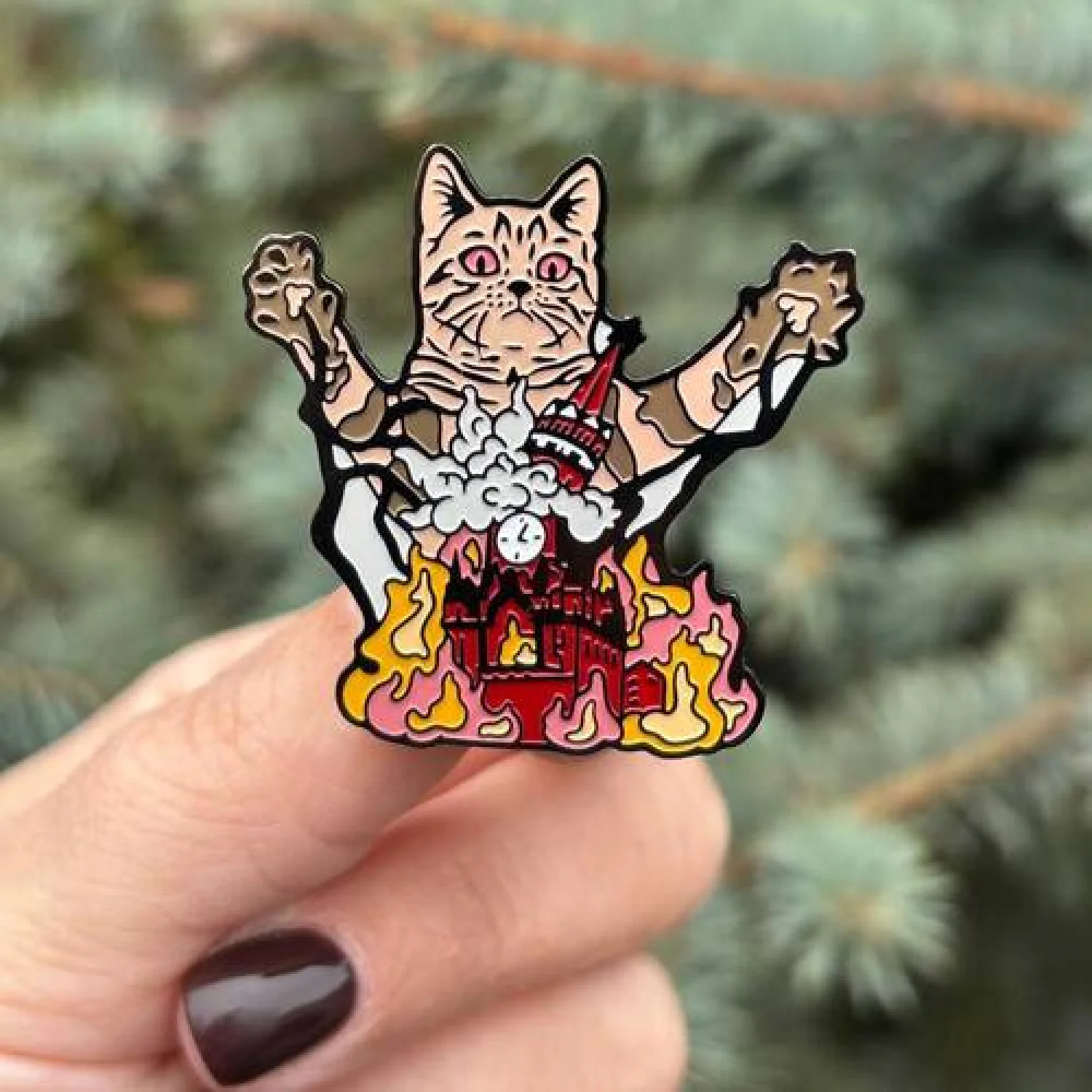 Значок Кот ебашит москву