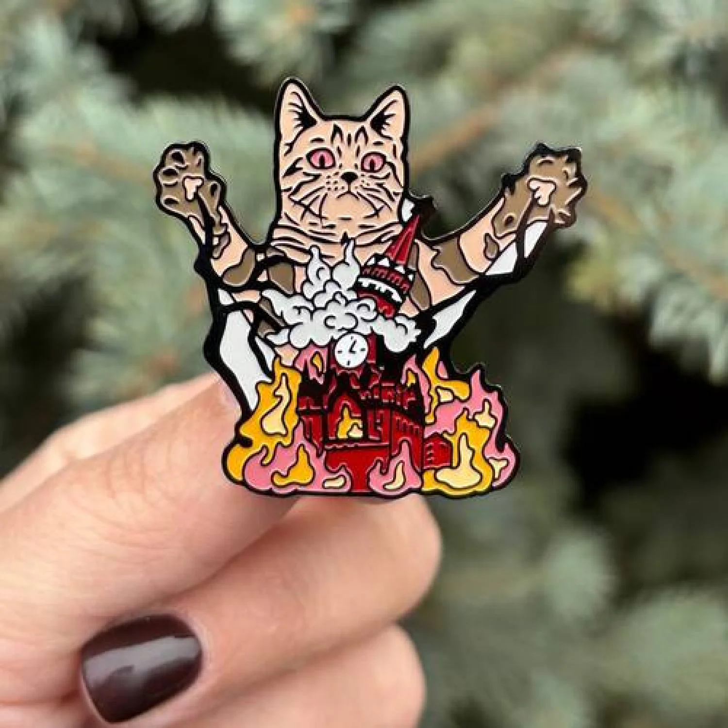 Значок Кот ебашит москву