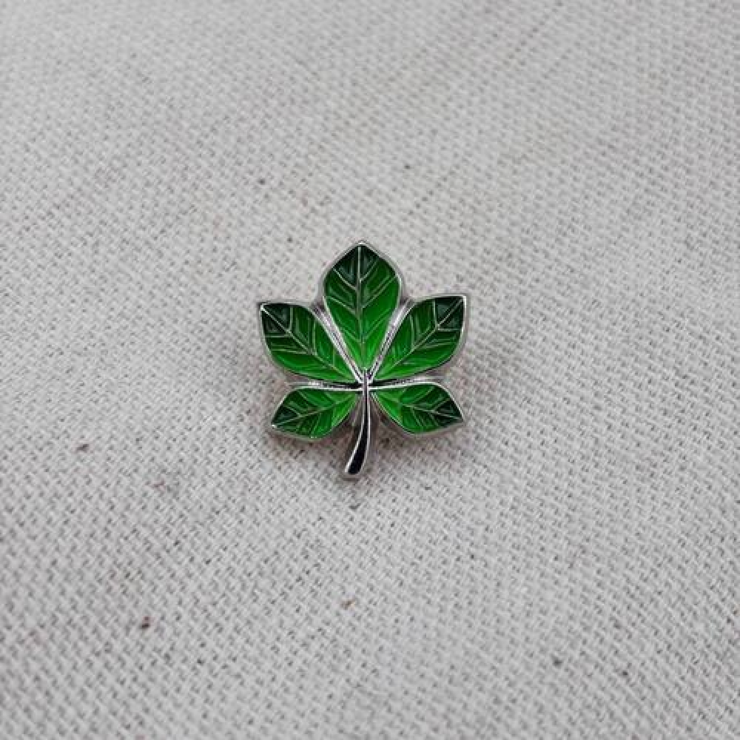 Значок Каштан зелений срібло