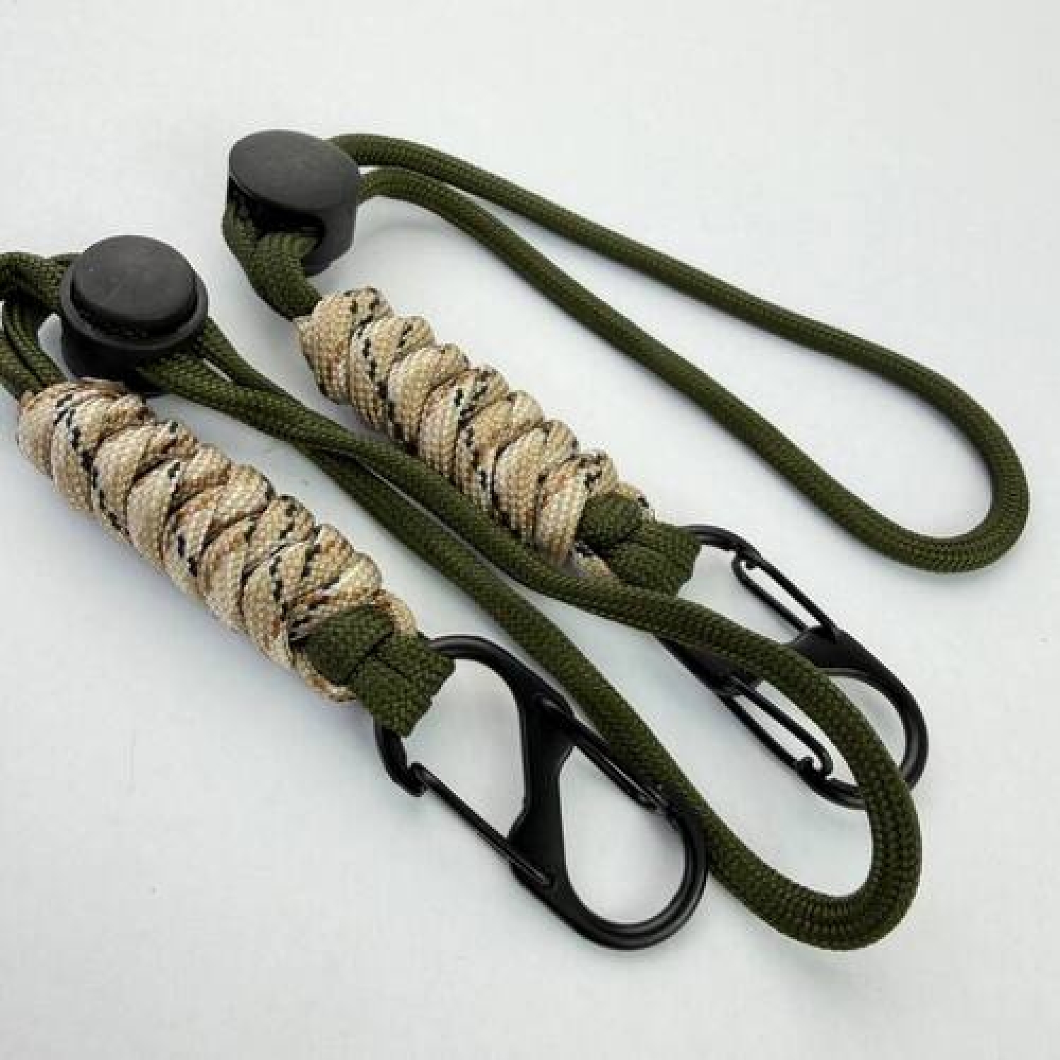 Держатель ключей на пояс зелено-серый