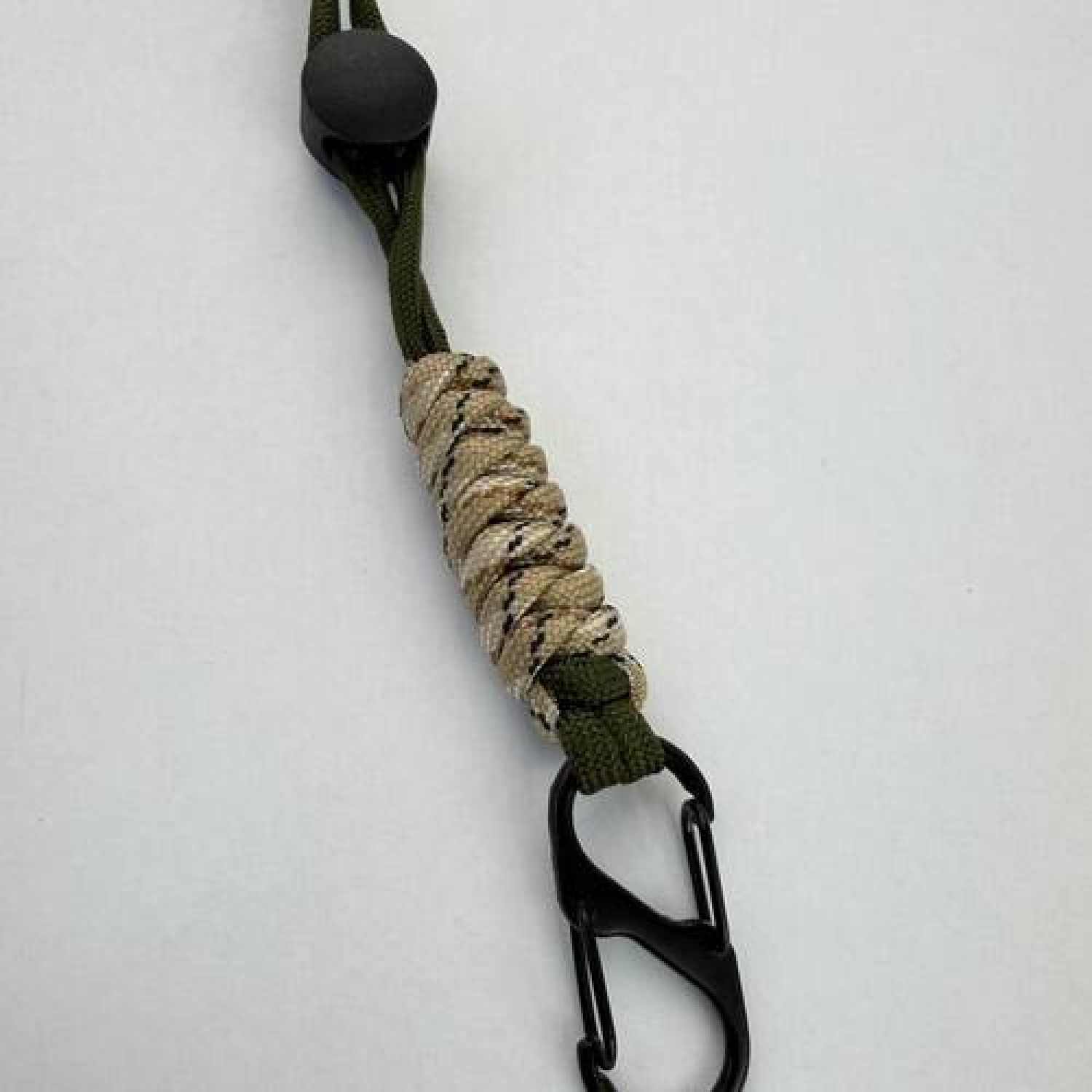 Держатель ключей на пояс зелено-серый