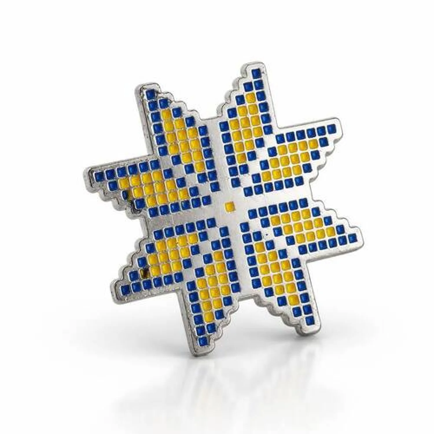 Значок Вышиванка-звезда в этно-стиле