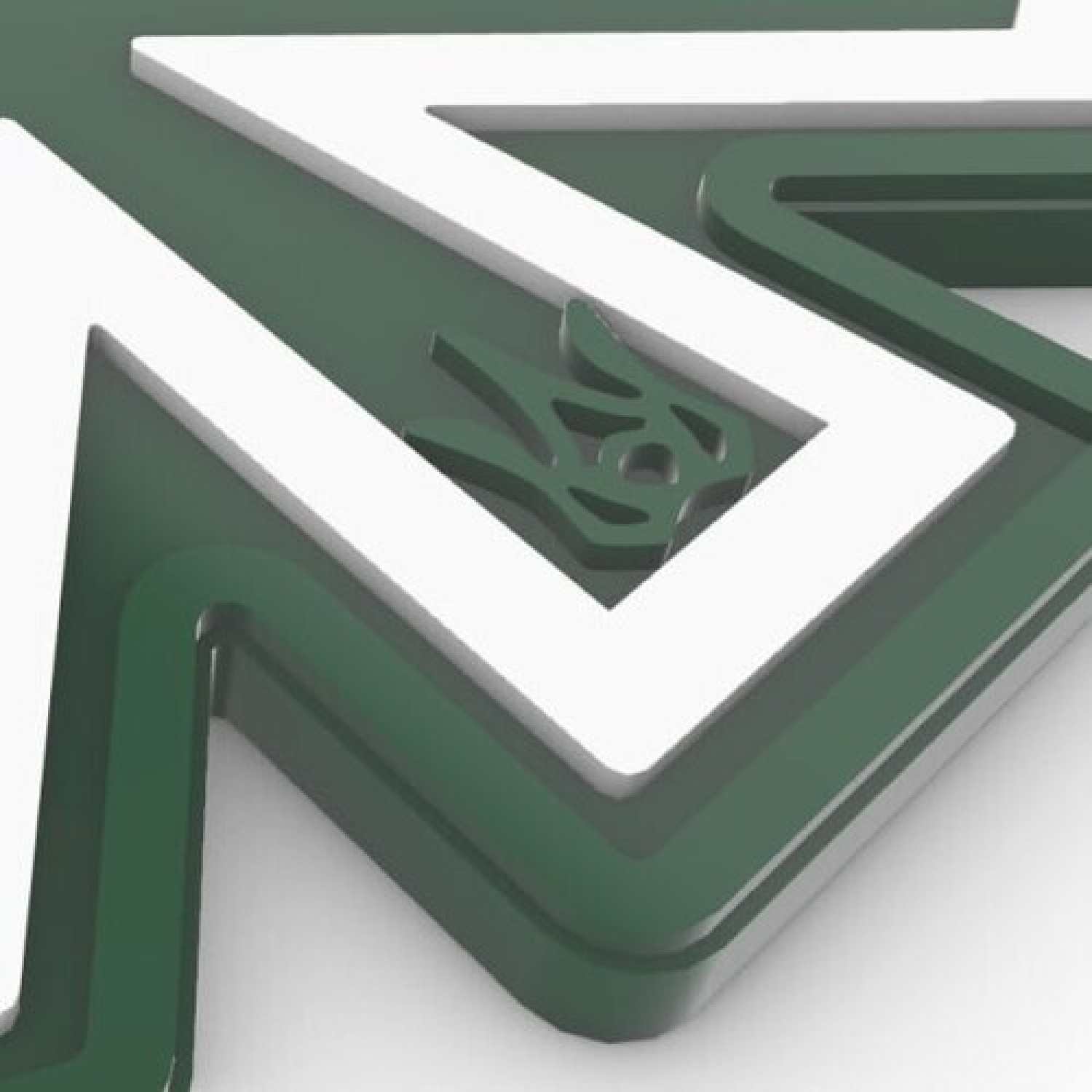 Патч Каштан Зелений