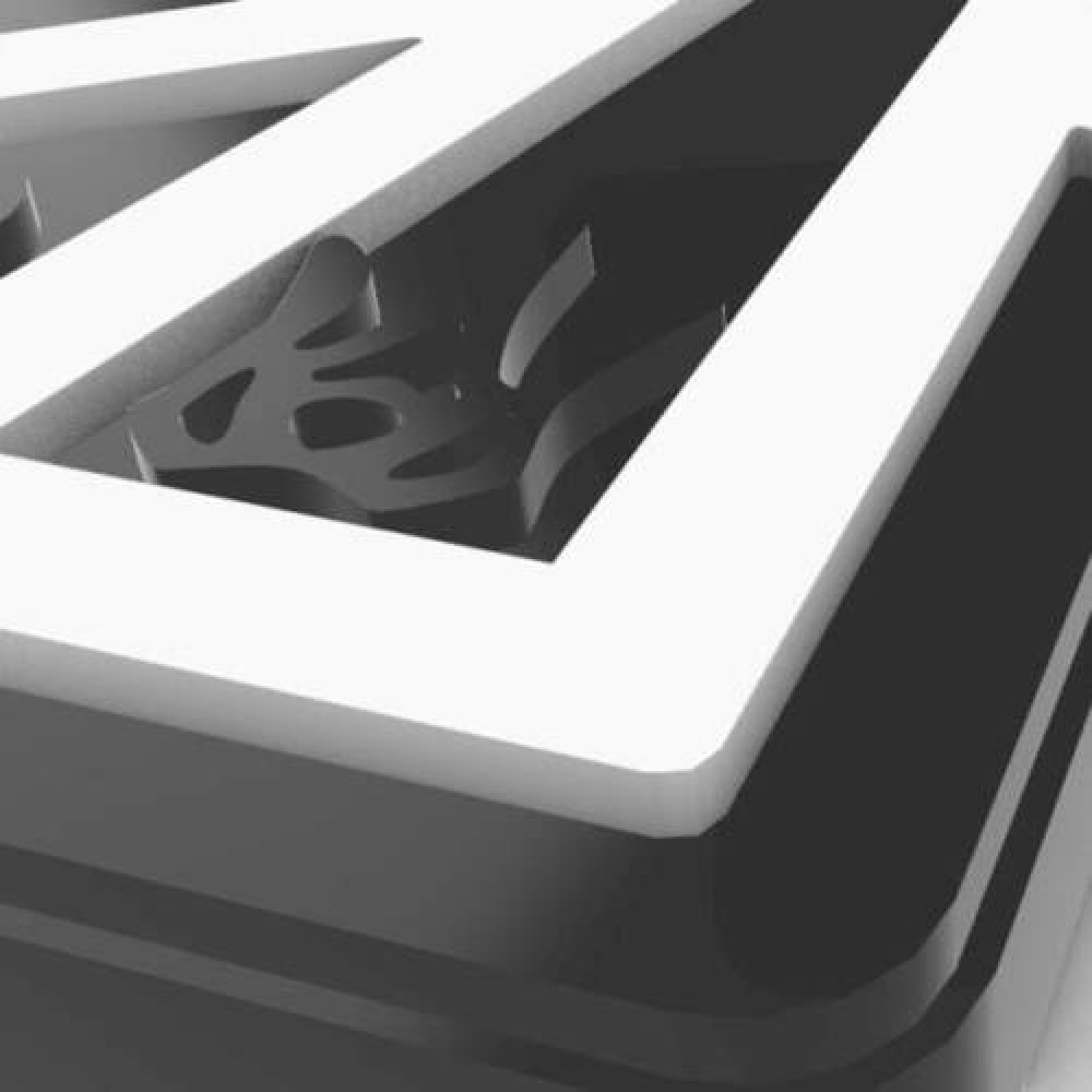 ПВХ Патч Каштан Чорно-білий