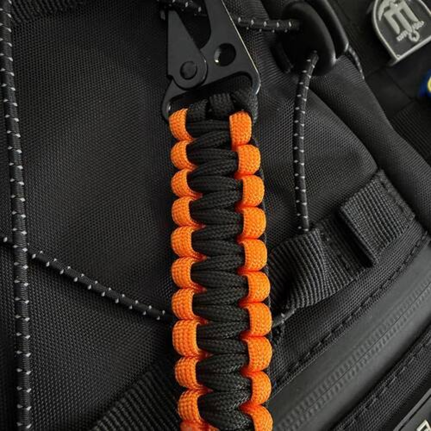 Держатель ключей на пояс с паракорда оранжевый