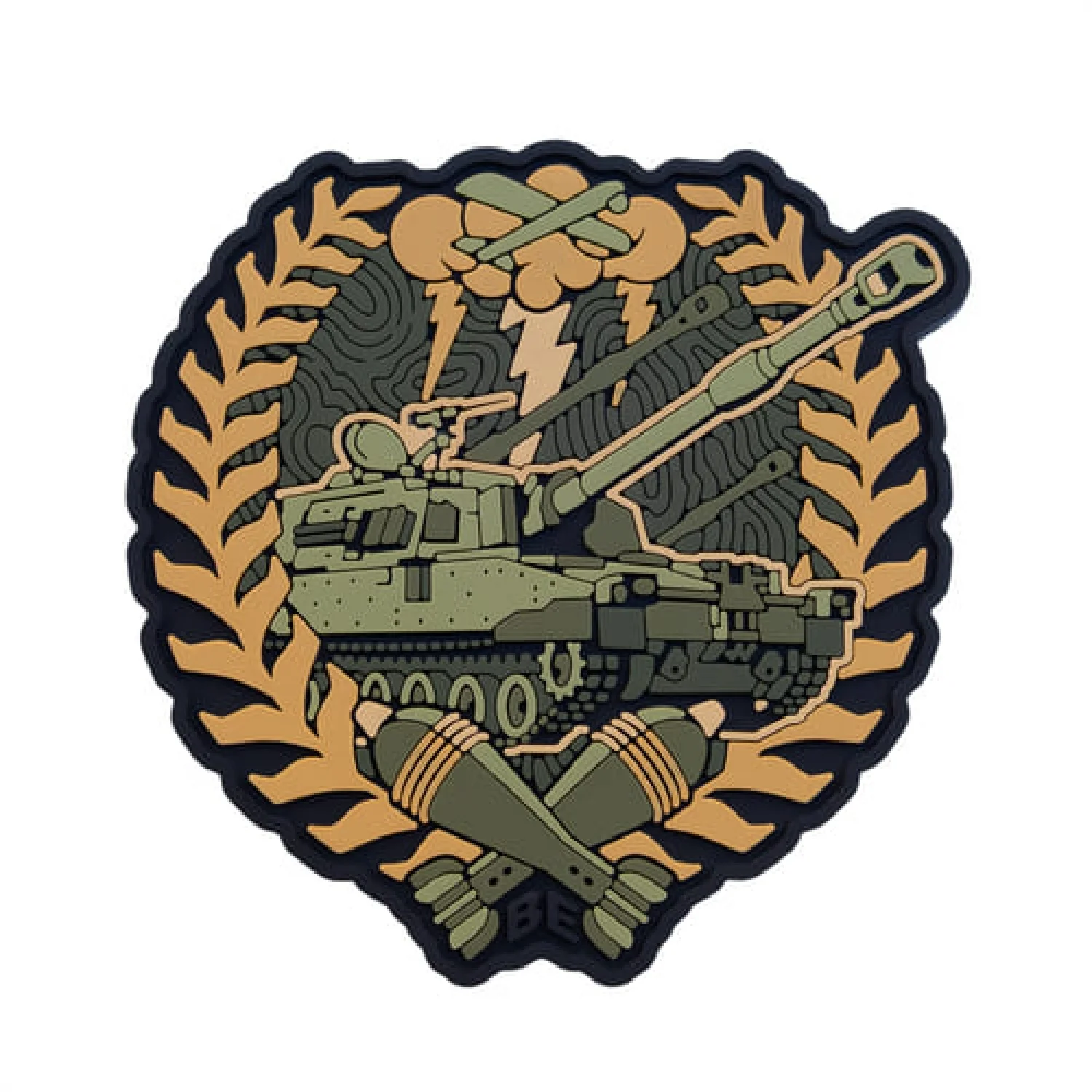 ПВХ Патч (шеврон) "Артилерія 300-30-3" сірий