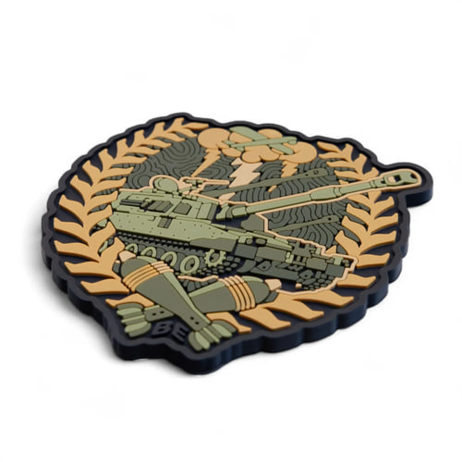 ПВХ Патч (шеврон) "Артилерія 300-30-3" сірий