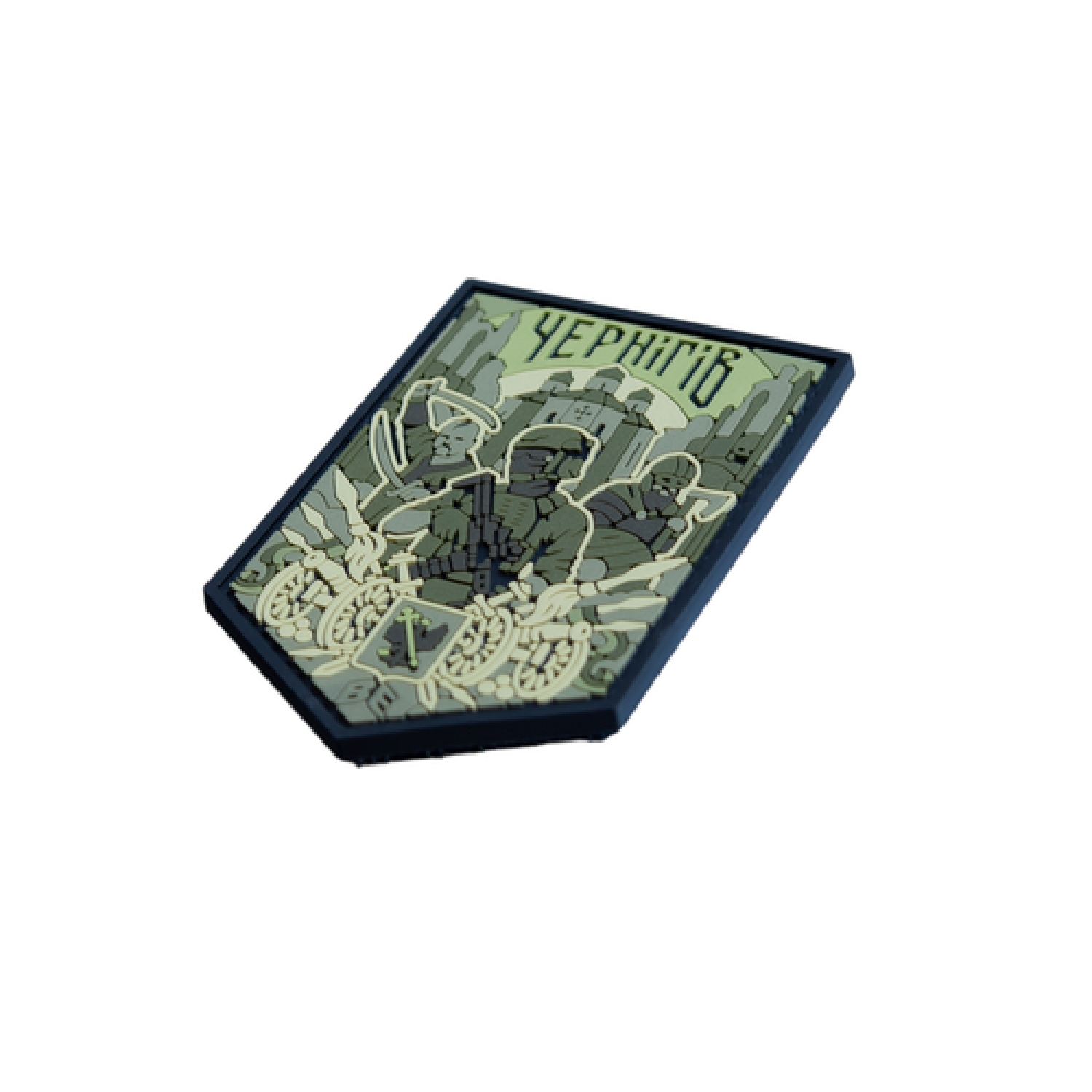 ПВХ Патч (шеврон) "Чернігів" зелений