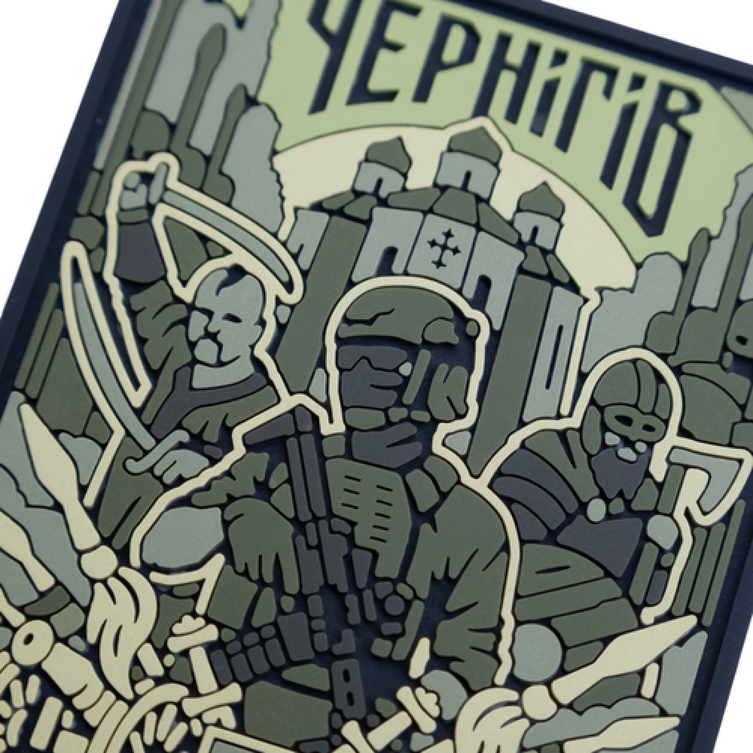 ПВХ Патч (шеврон) "Чернігів" зелений