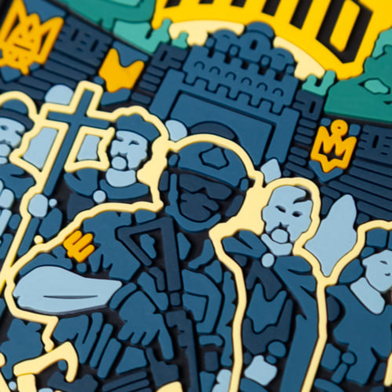 ПВХ Патч (шеврон) "Київ місто" синій