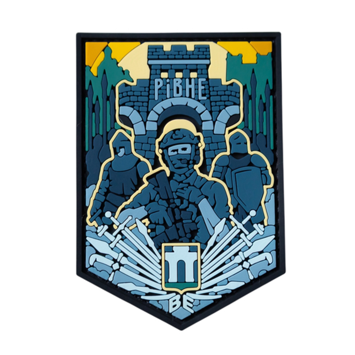 ПВХ Патч (шеврон) "Ровно" синий