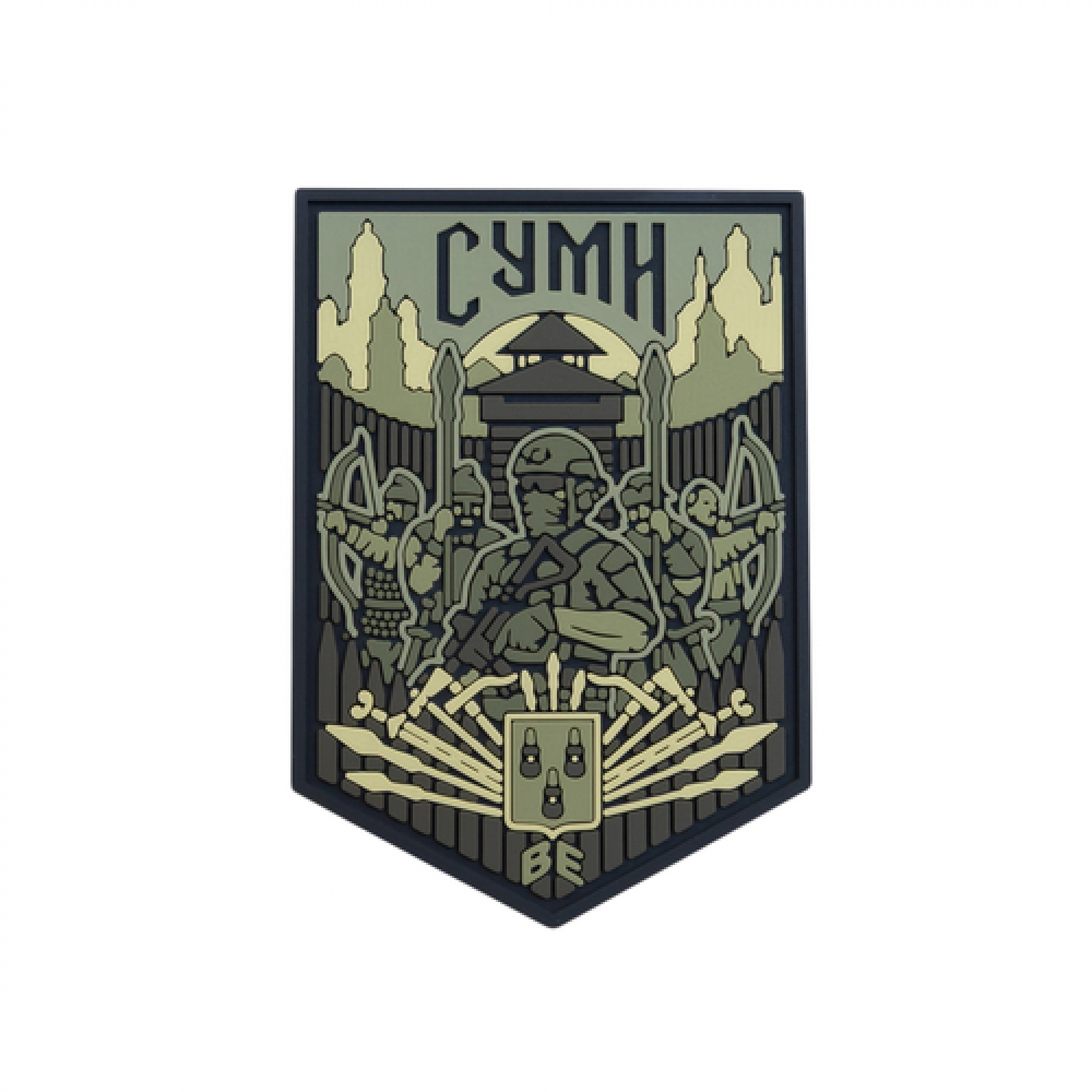 ПВХ Патч (шеврон) "Суми" Олива