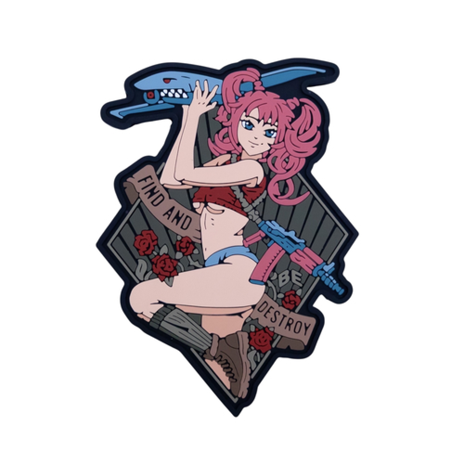 ПВХ патч (шеврон) "Find and Destroy"