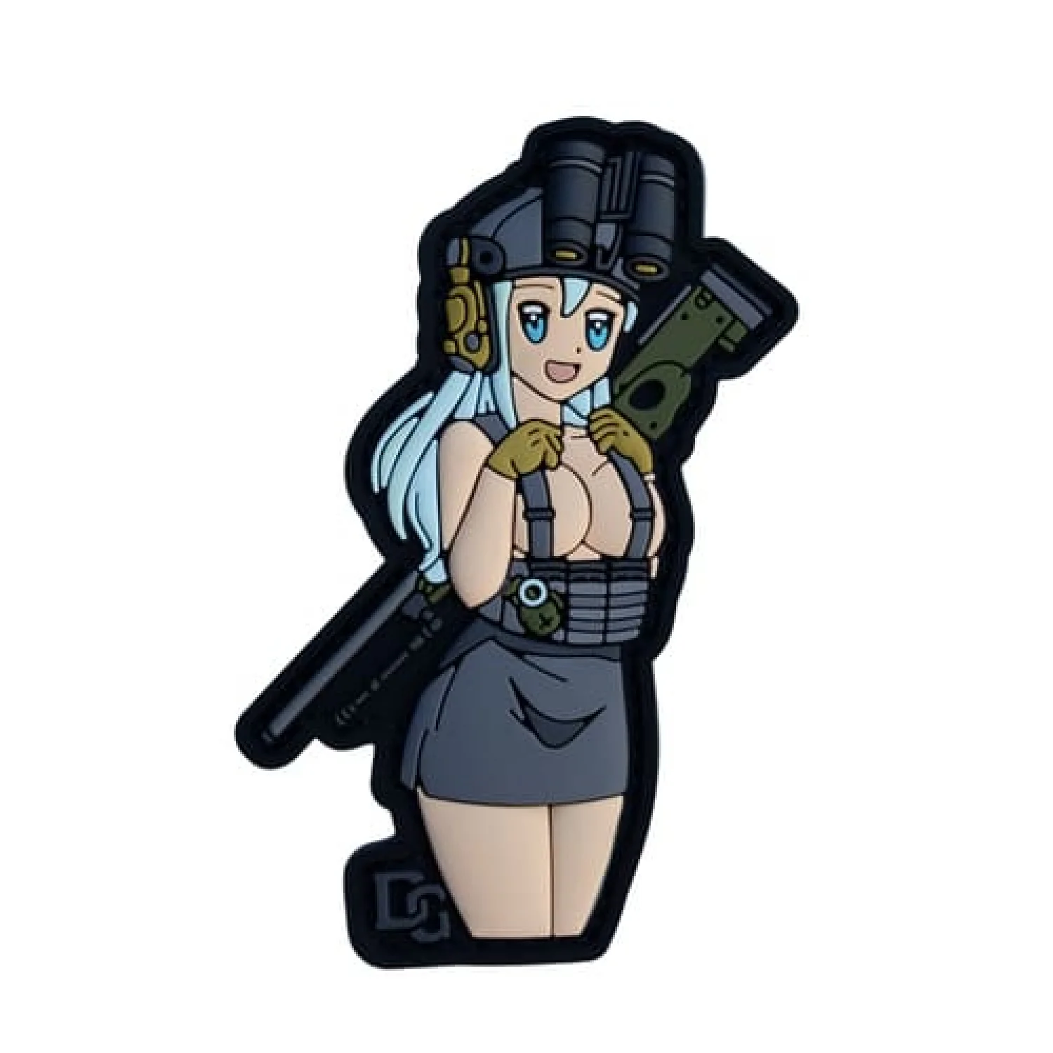 ПВХ Патч (шеврон) "Anime Girl with AWP"