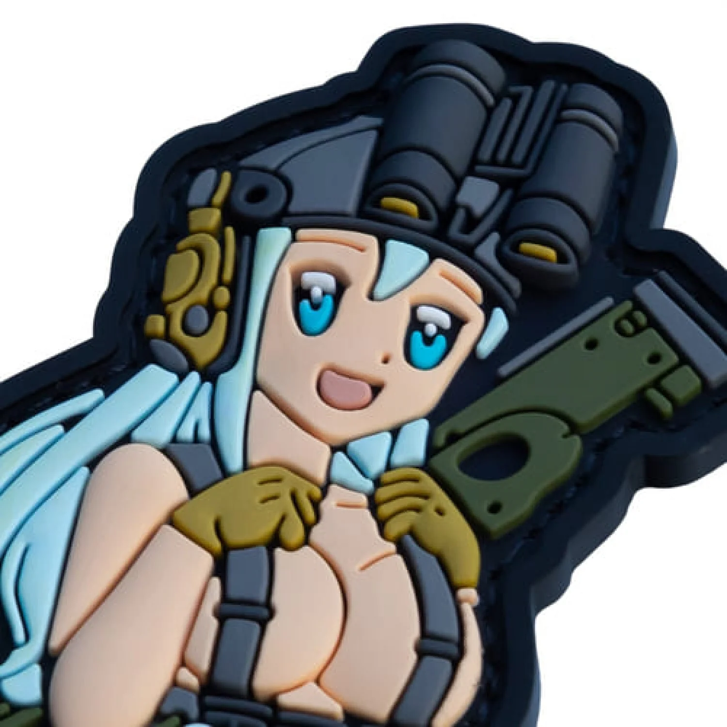 ПВХ Патч (шеврон) "Anime Girl with AWP"