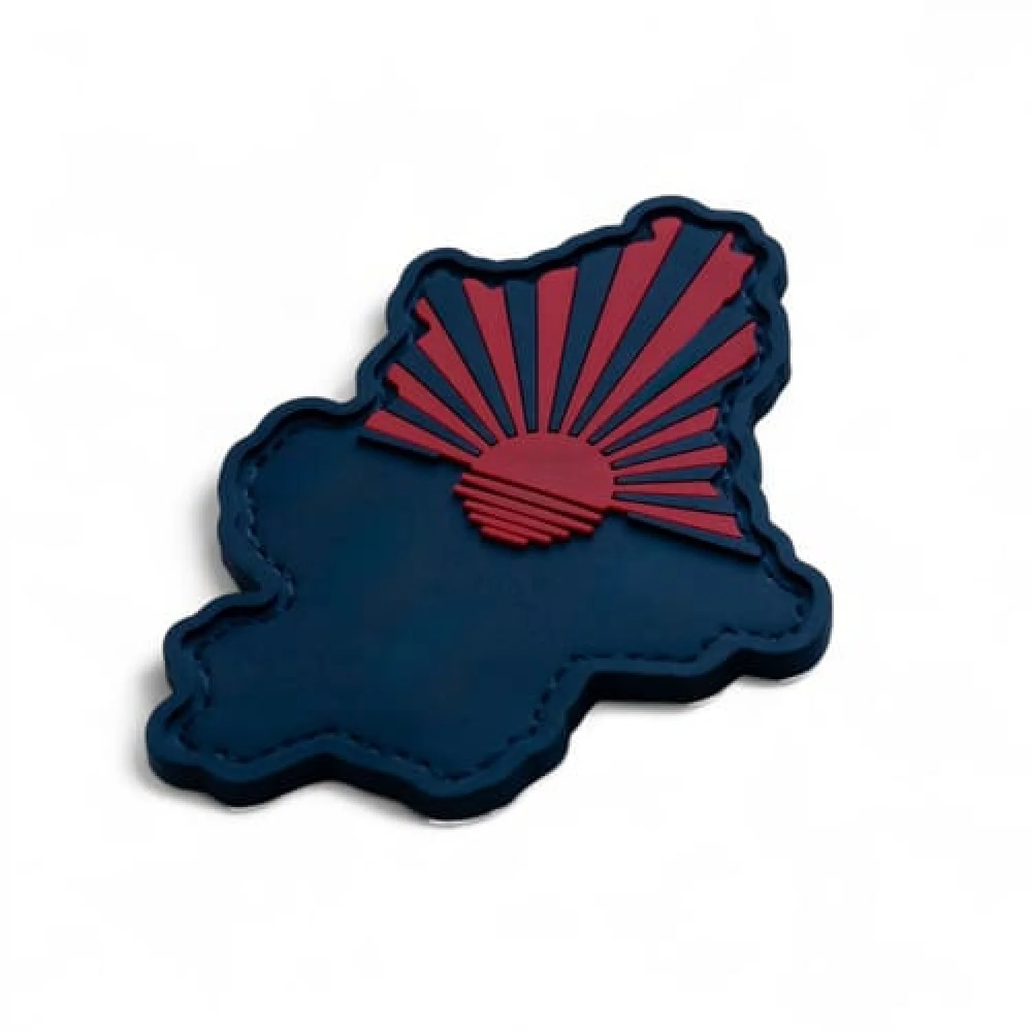 ПВХ Патч (шеврон) "Донецкая область солнце" красный