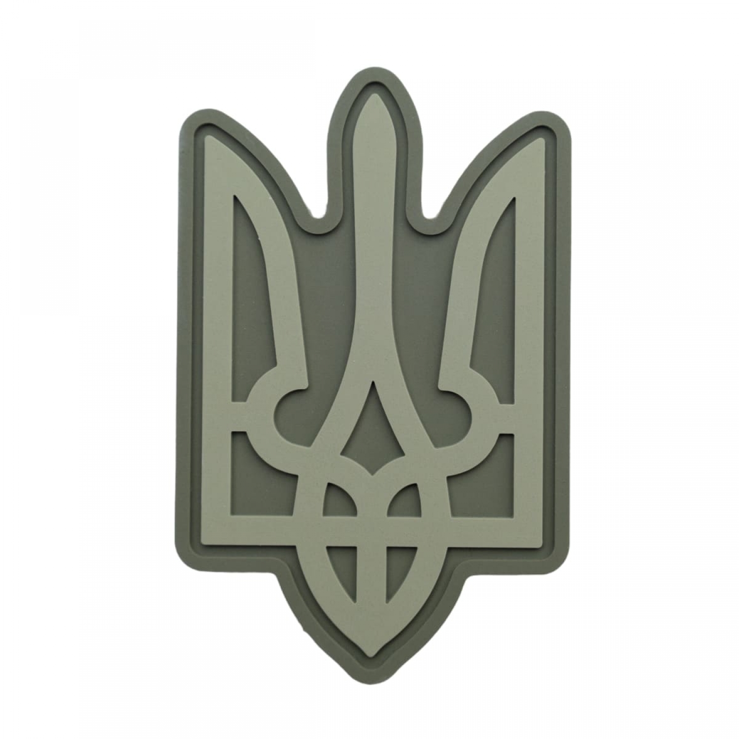ПВХ Патч (шеврон) "Герб" фігурний олива
